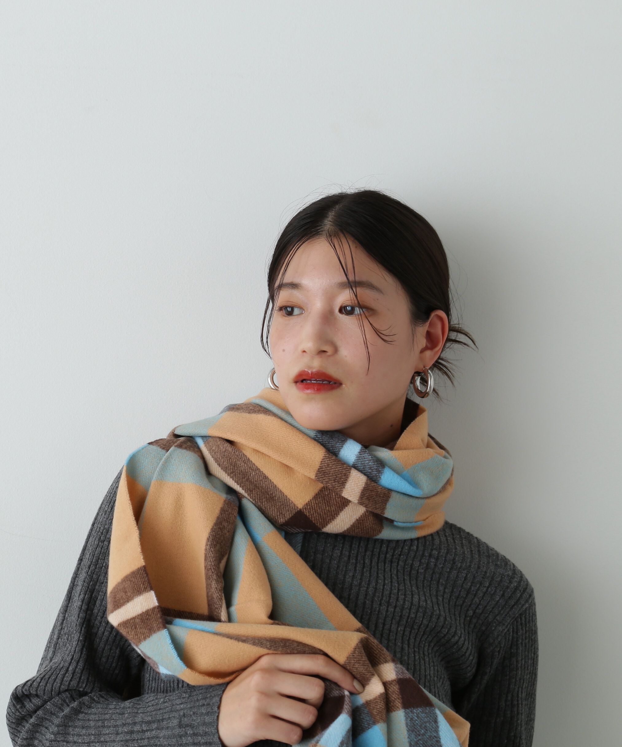  「チェックストール」|マフラー|