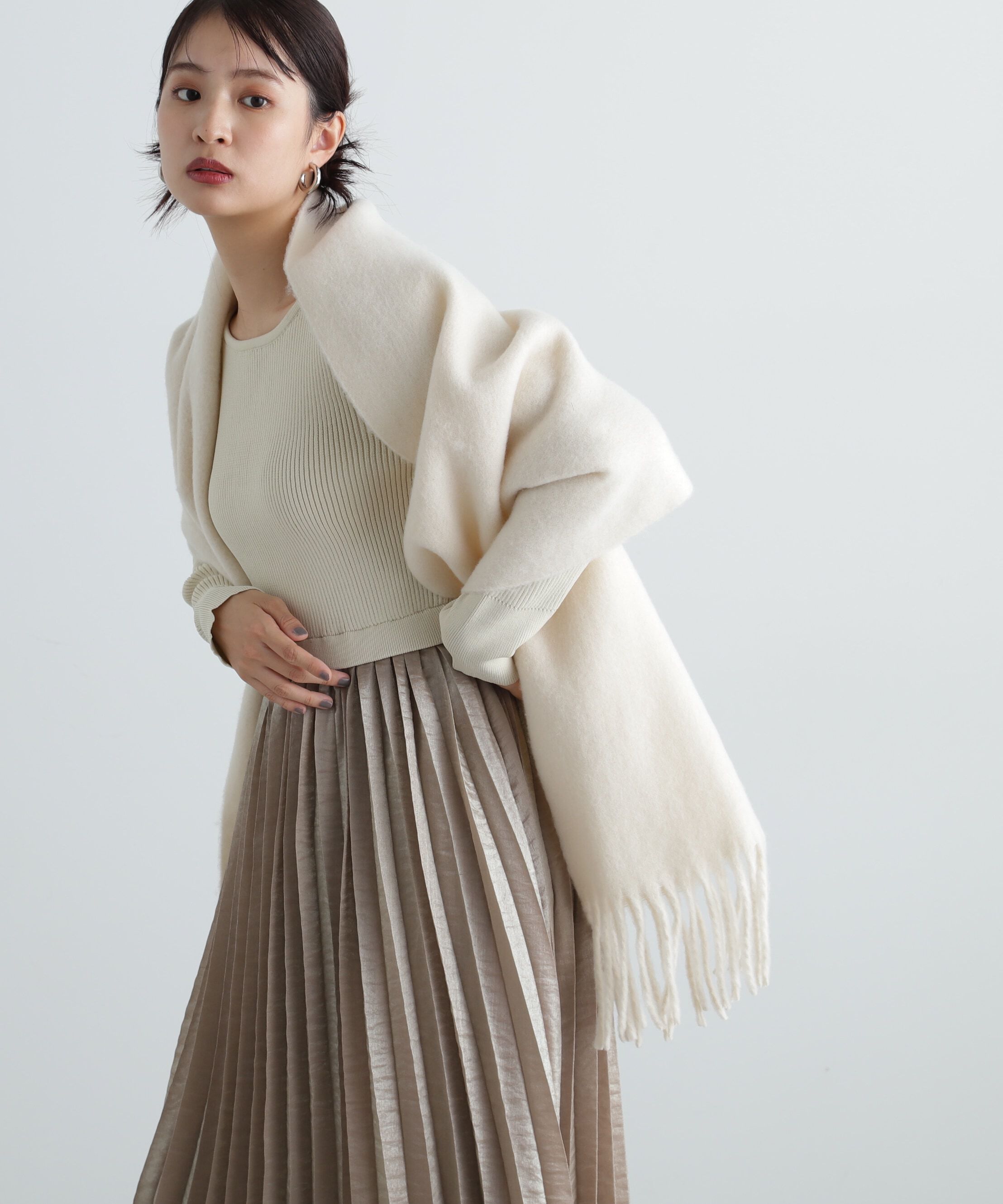  「フリンジストール」|マフラー|