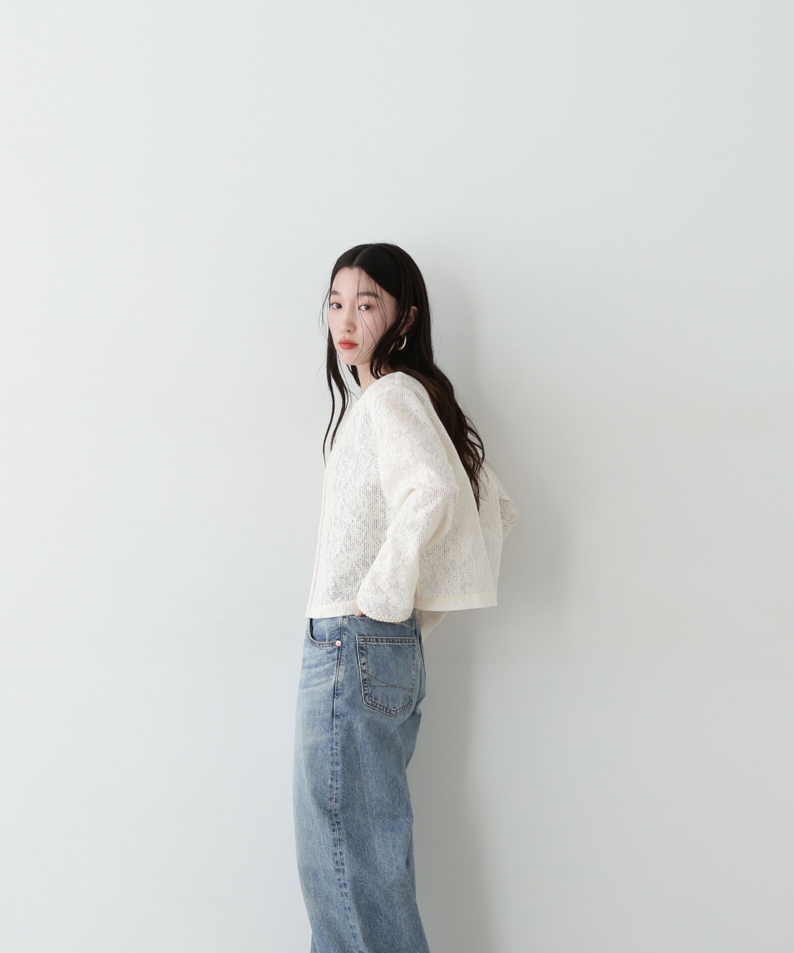  「レース羽織ブラウス」|シャツ・ブラウス|