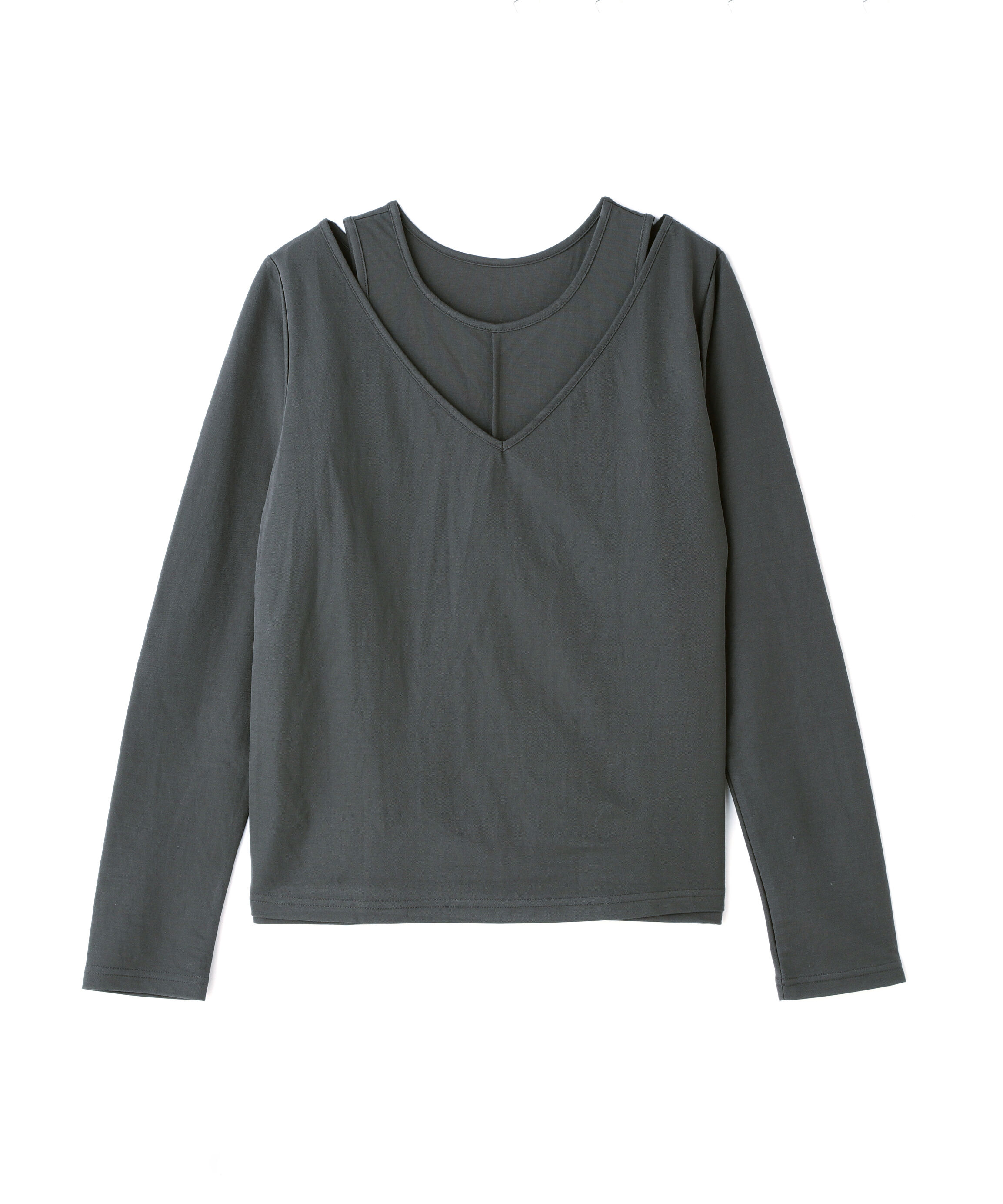  「タンク&times;ロンTレイヤードカットソー」|Tシャツ・カットソー|