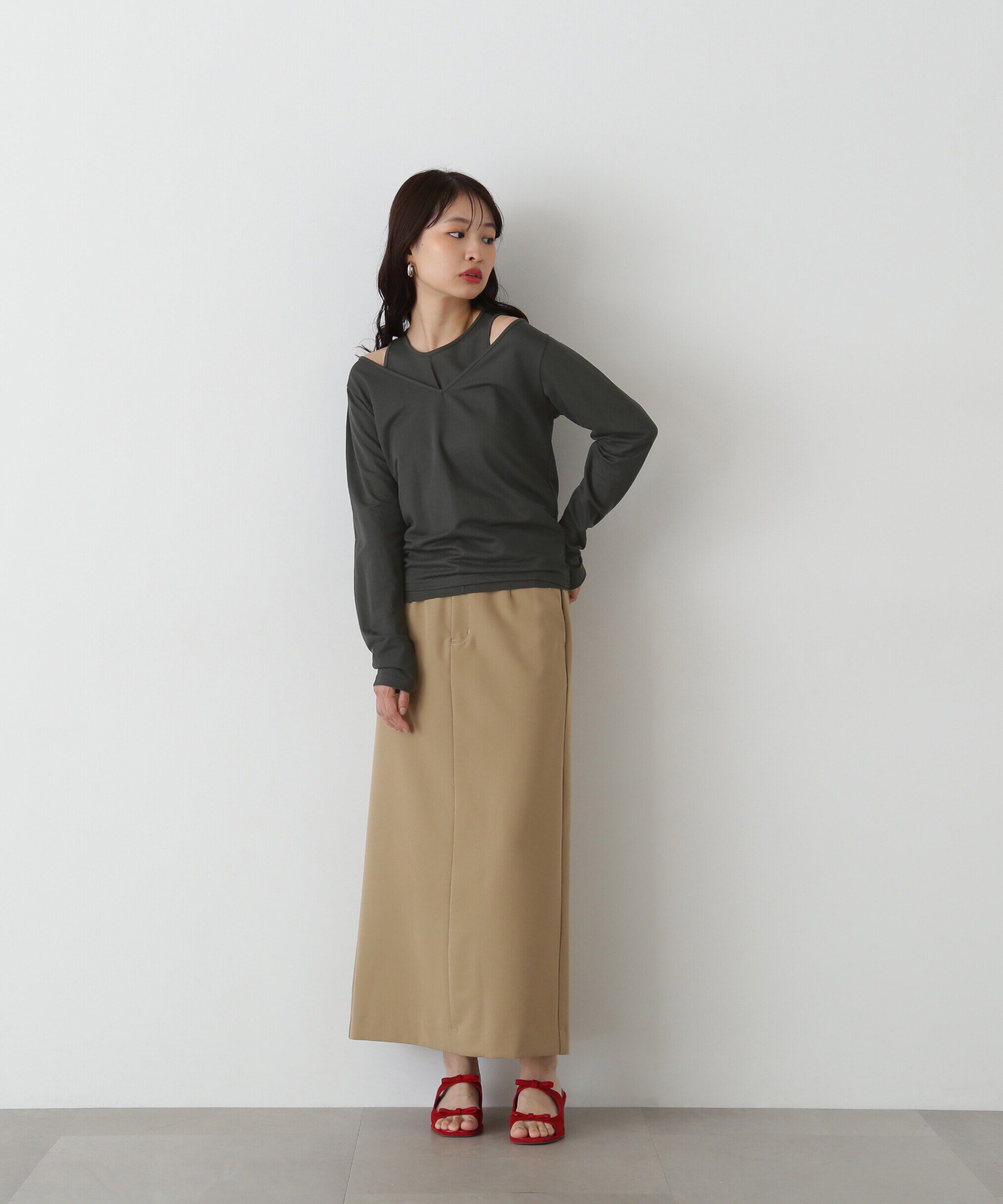  「タンク&times;ロンTレイヤードカットソー」|Tシャツ・カットソー|