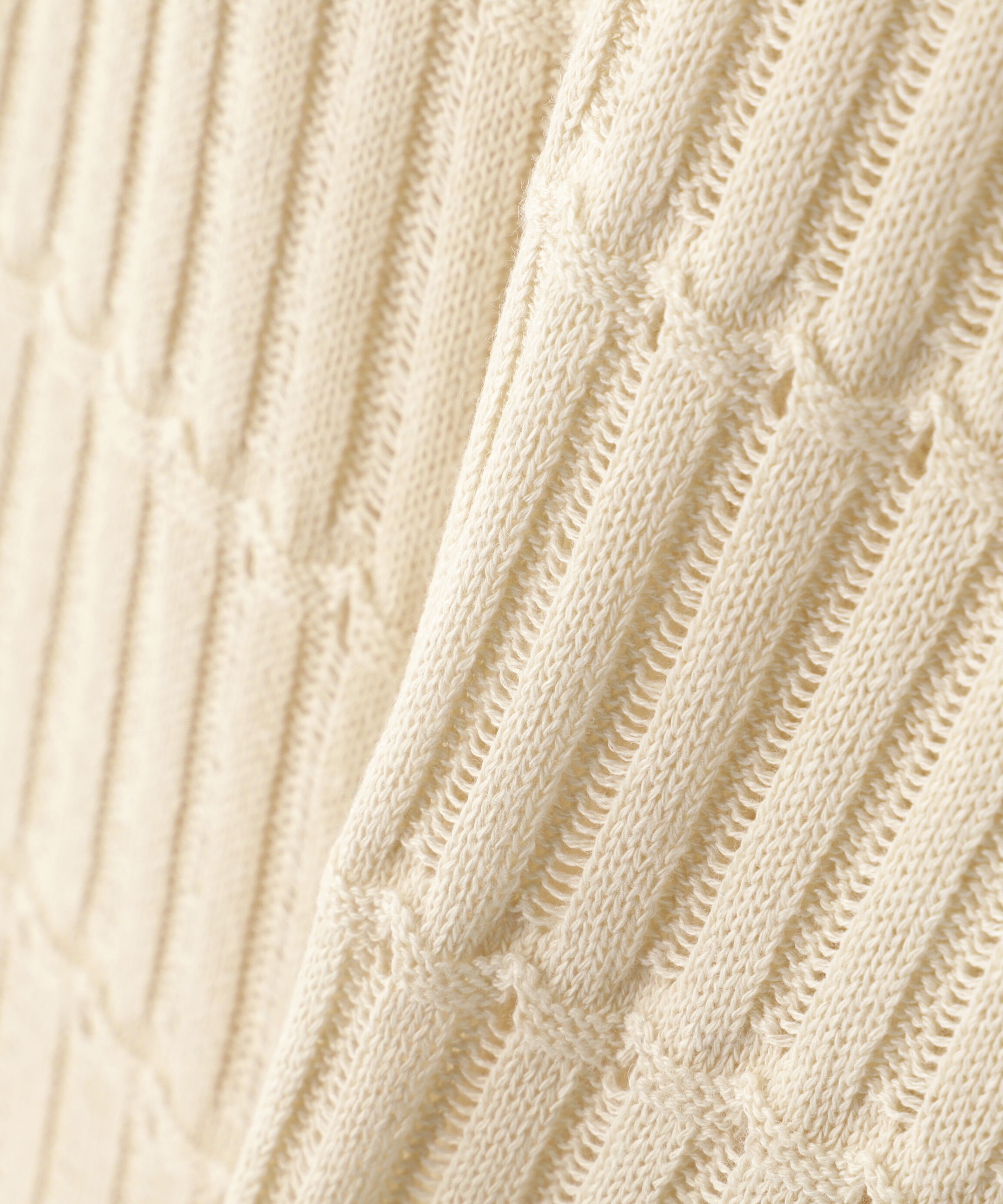  「ハリヌキ変形リブニット」|ニット・セーター|