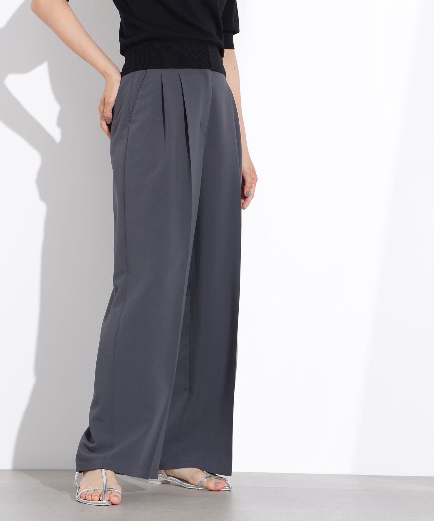  「ドライタッチツータックワイドパンツ」|その他|