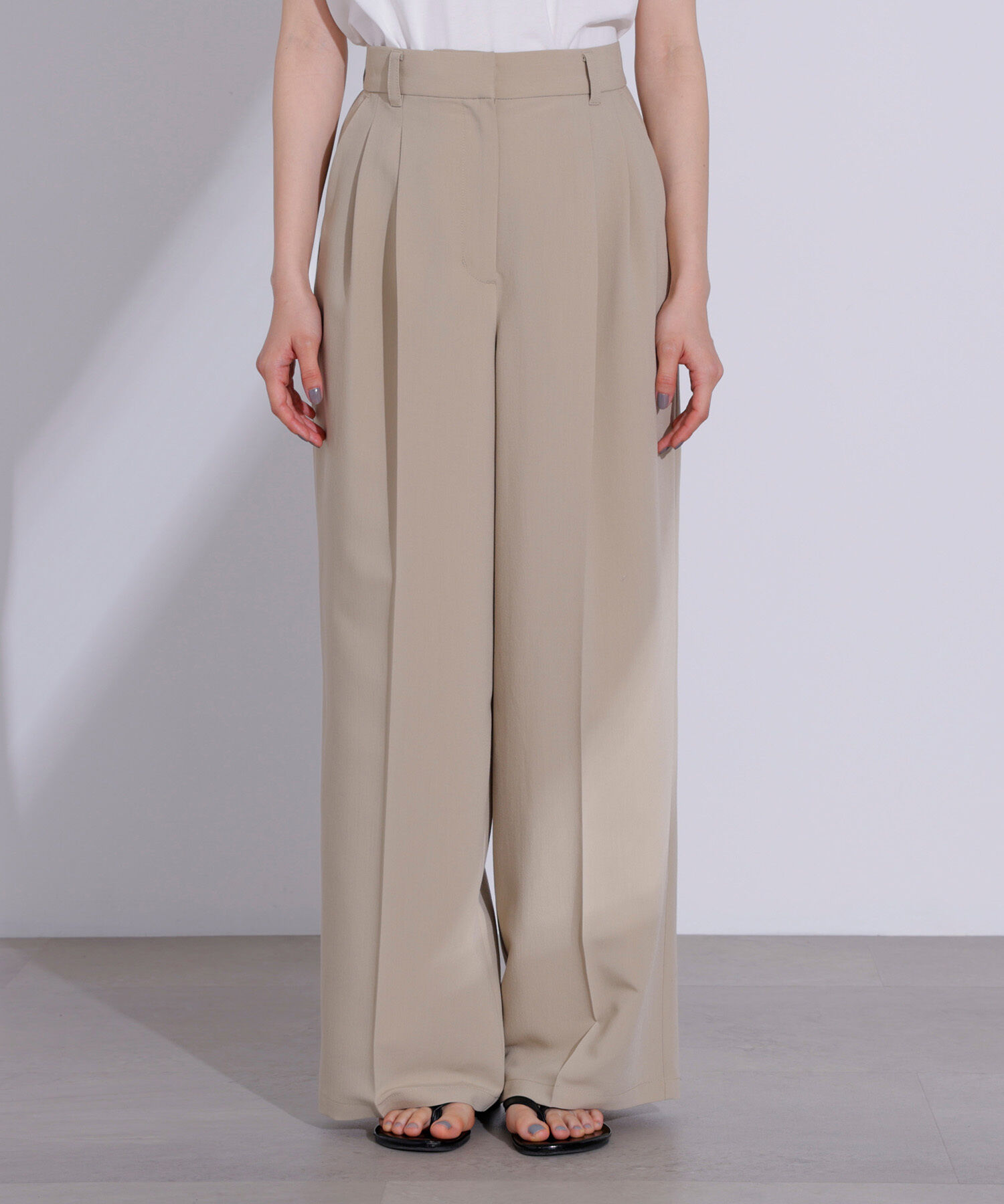  「ドライタッチツータックワイドパンツ」|その他|