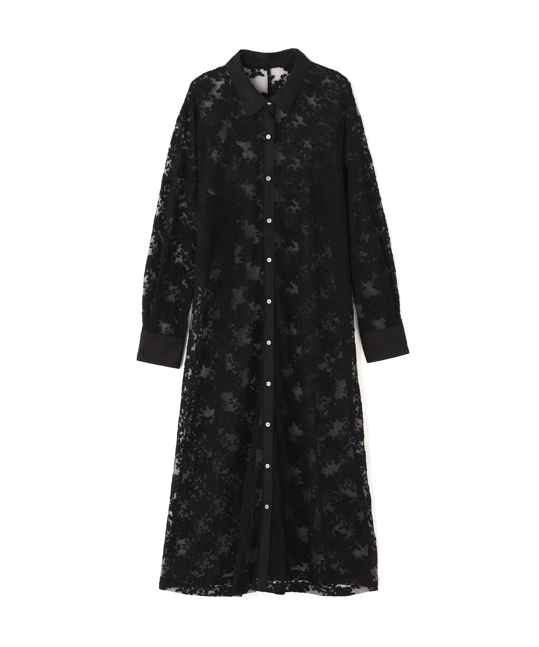  「レースクレリックシャツワンピース」|ワンピース|