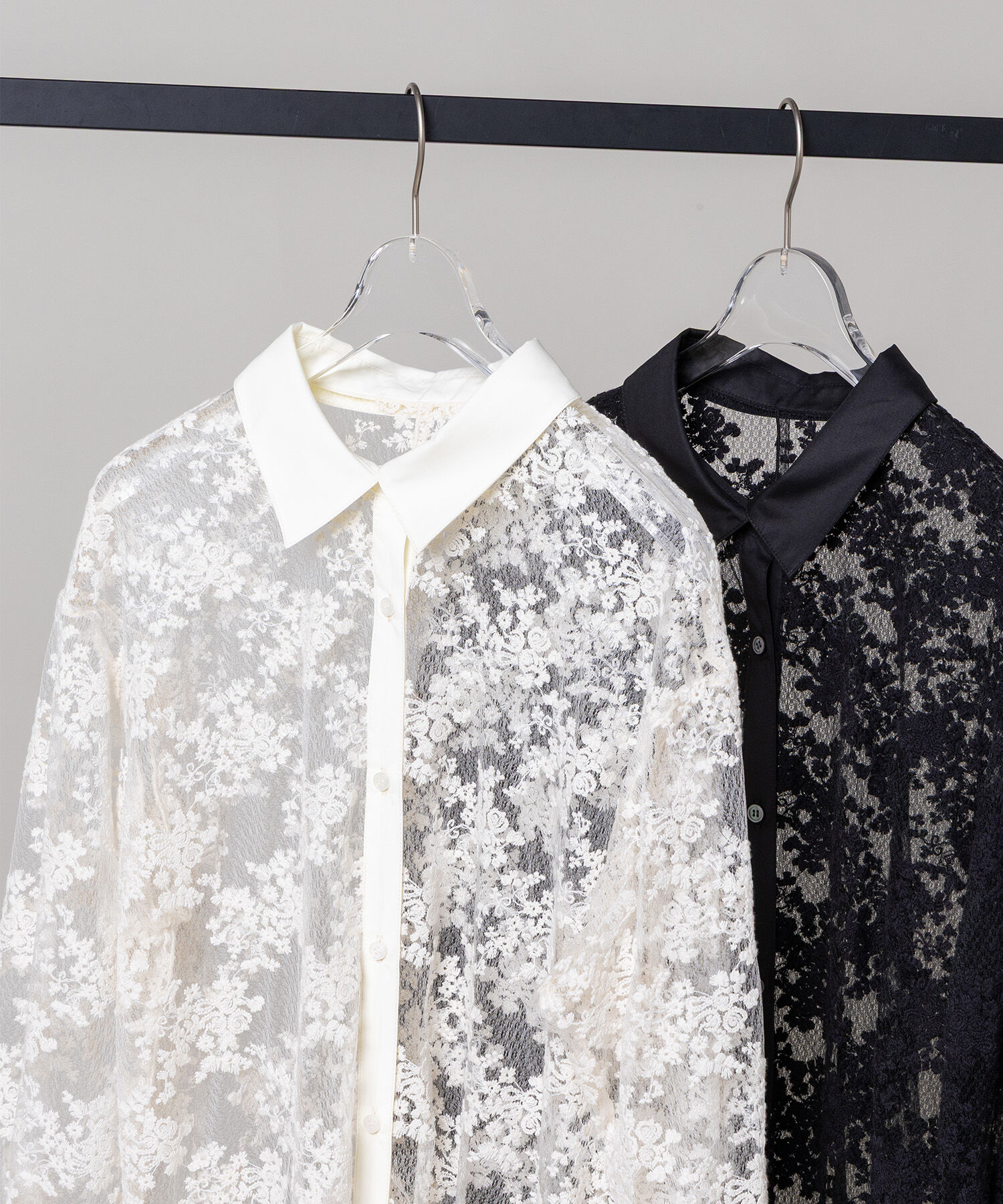  「レースクレリックシャツワンピース」|ワンピース|