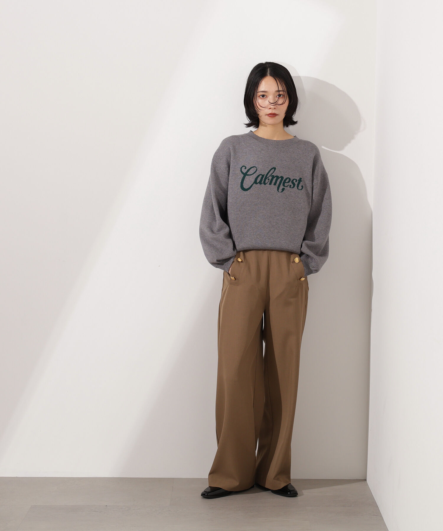  「ロゴジャガードニット」|ニット・セーター|