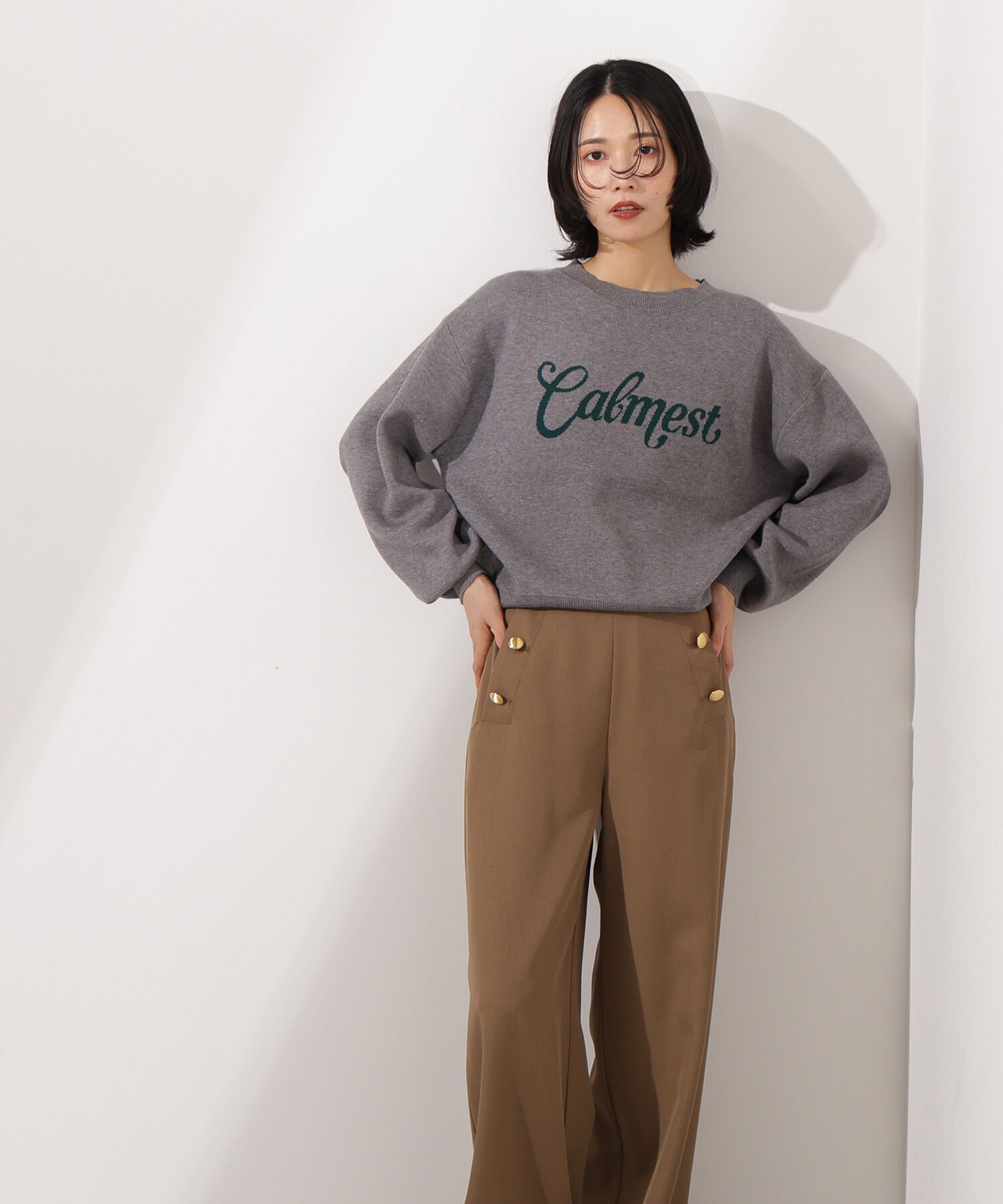  「ロゴジャガードニット」|ニット・セーター|