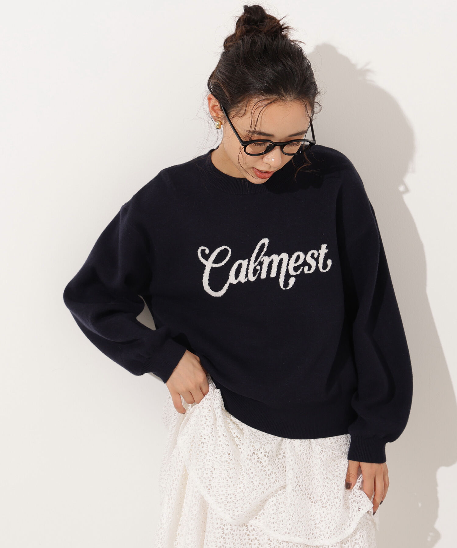  「ロゴジャガードニット」|ニット・セーター|