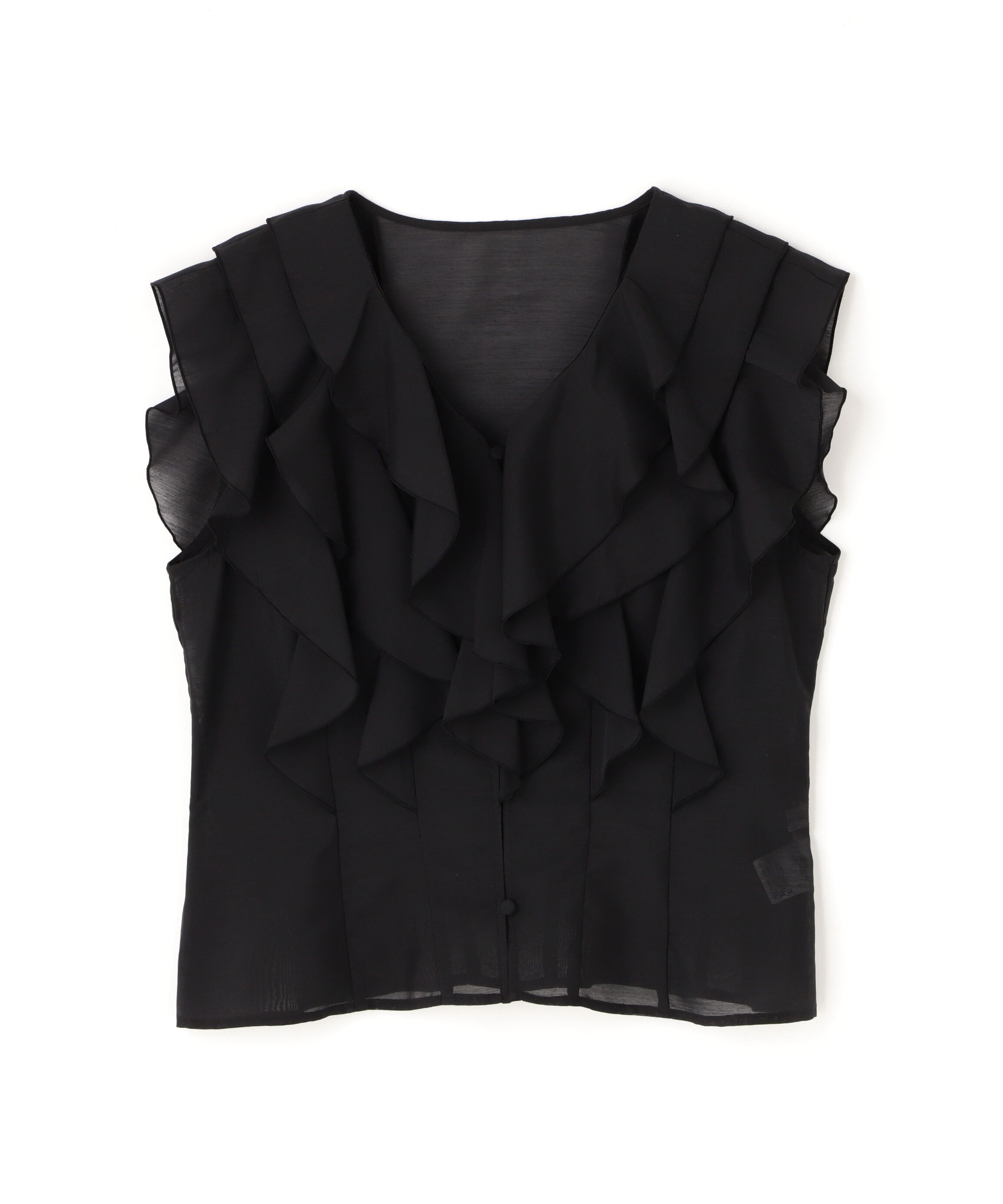  「シアーラッフルフリルブラウス」|シャツ・ブラウス|