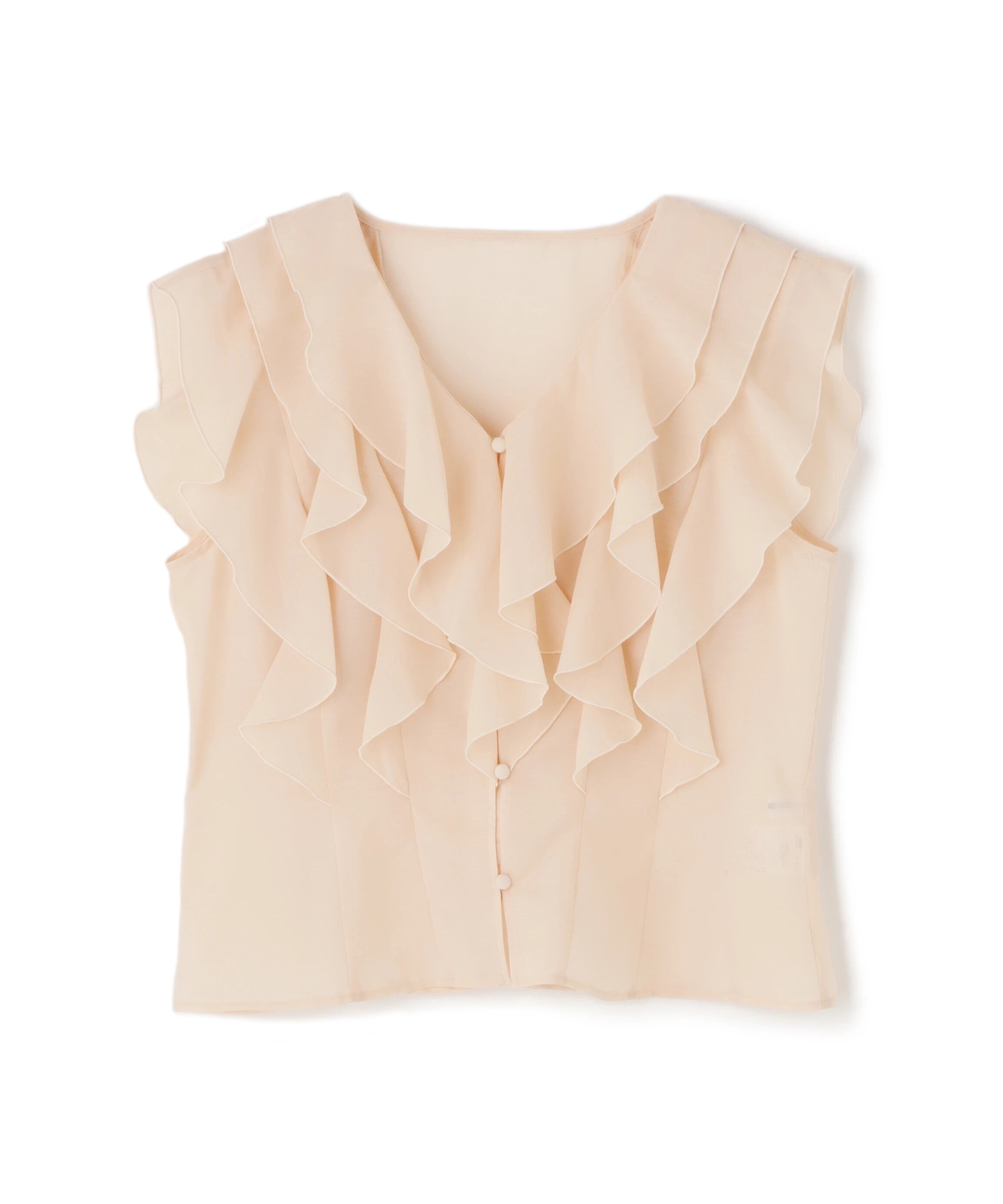  「シアーラッフルフリルブラウス」|シャツ・ブラウス|