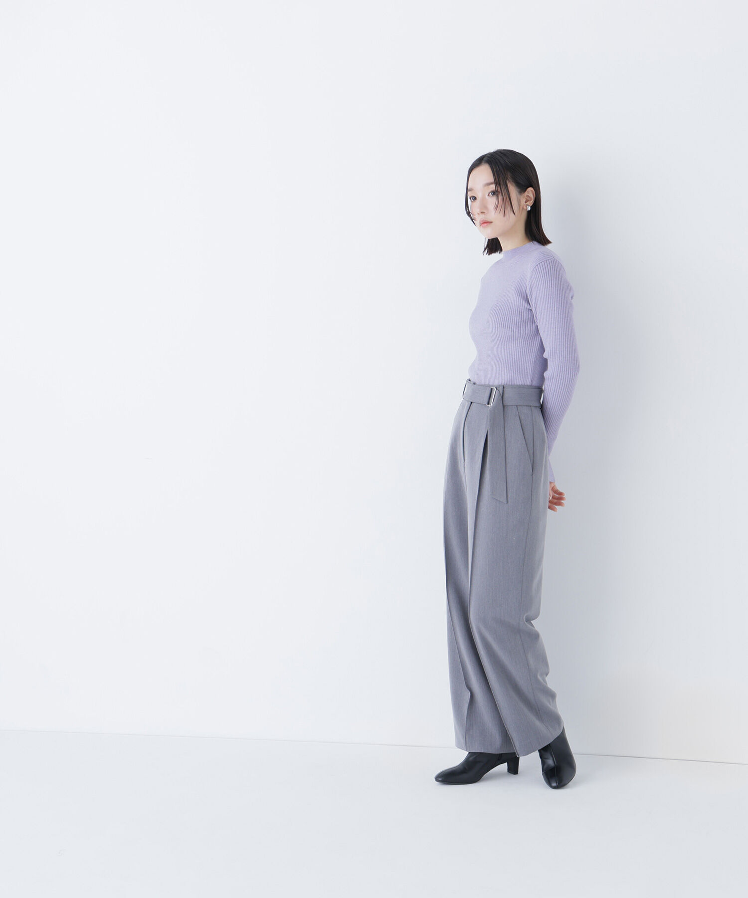  「ハートボタンカフスニット」|ニット・セーター|