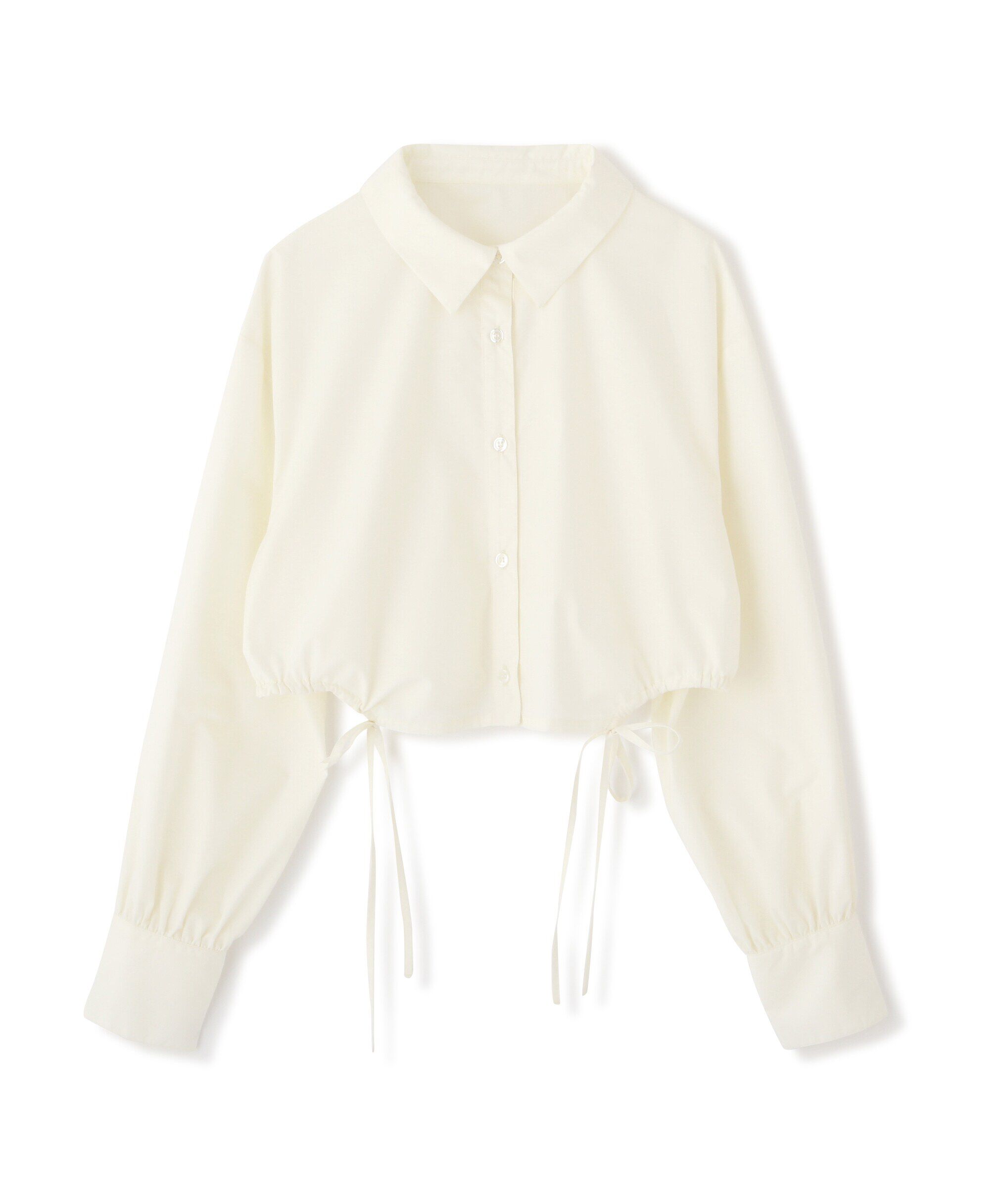  「裾ドロストカッティングショート丈シャツ」|シャツ・ブラウス|