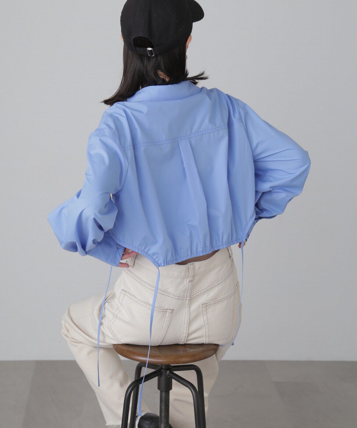  「裾ドロストカッティングショート丈シャツ」|シャツ・ブラウス|