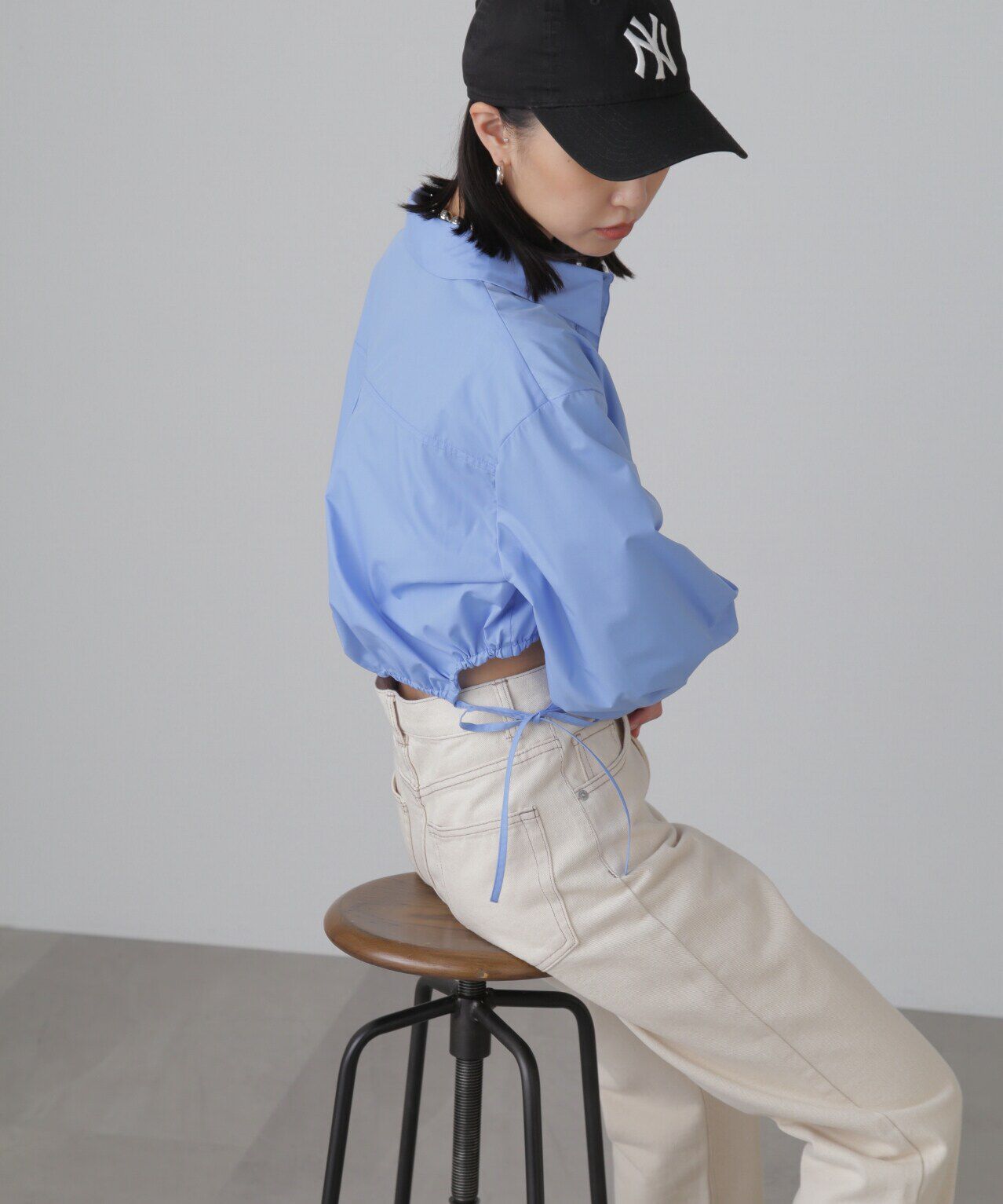  「裾ドロストカッティングショート丈シャツ」|シャツ・ブラウス|