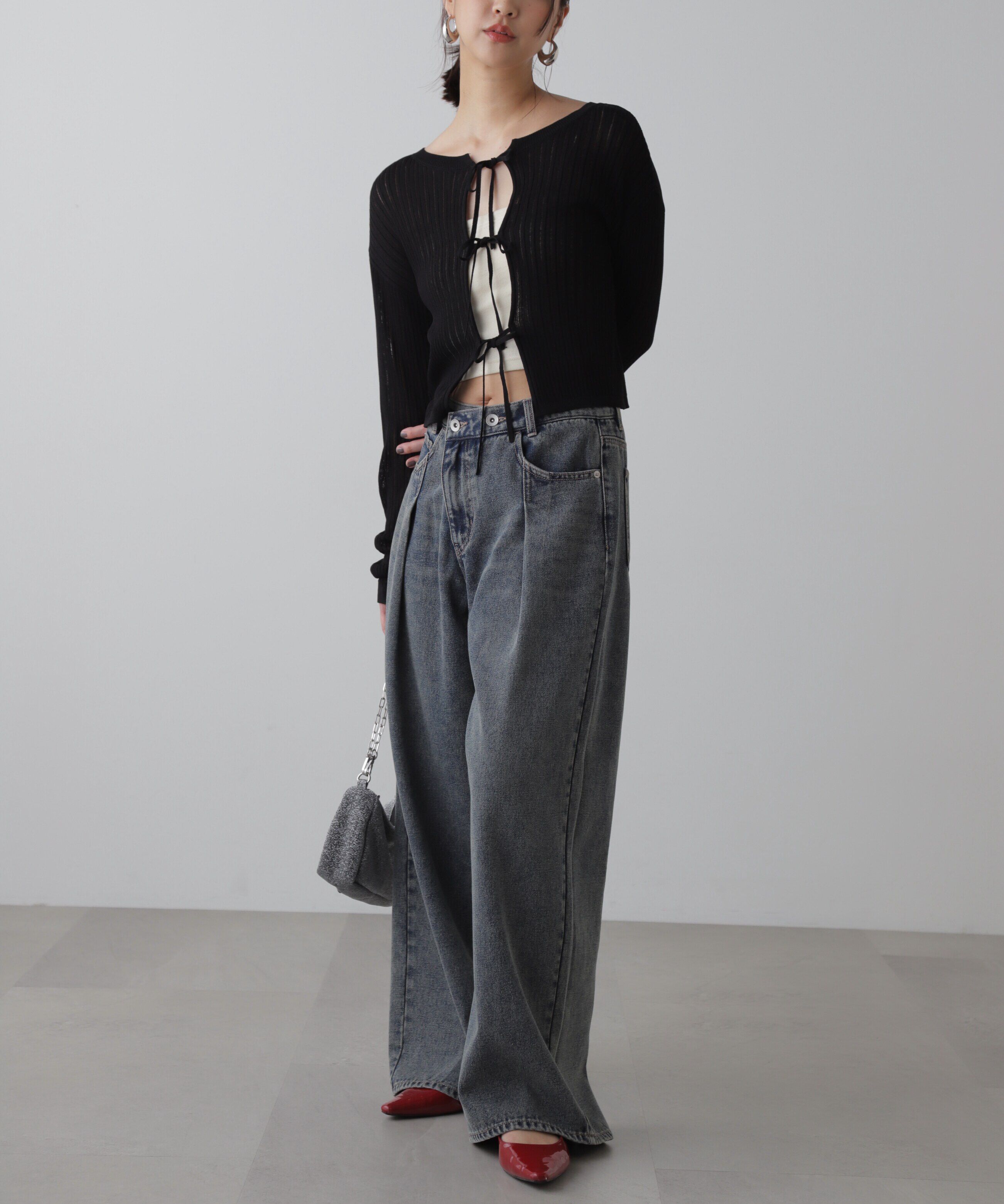  「前後2Wayメッシュニット」|ニット・セーター|