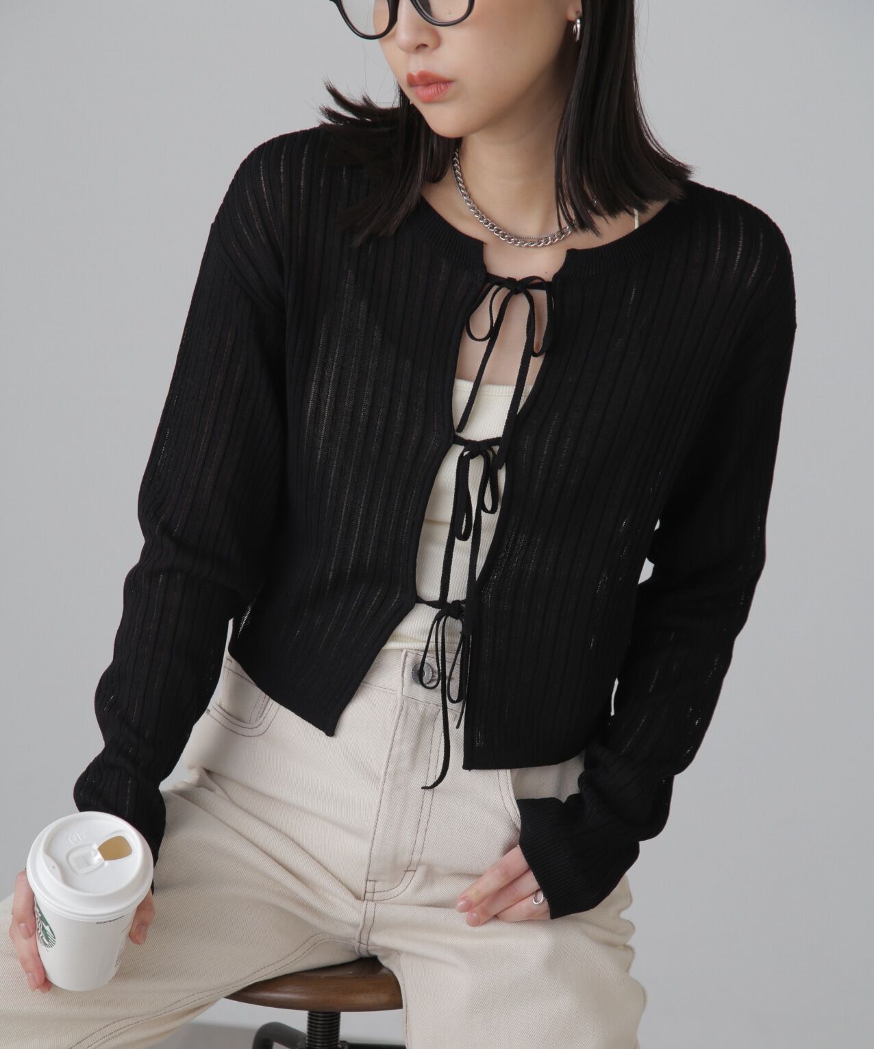  「前後2Wayメッシュニット」|ニット・セーター|