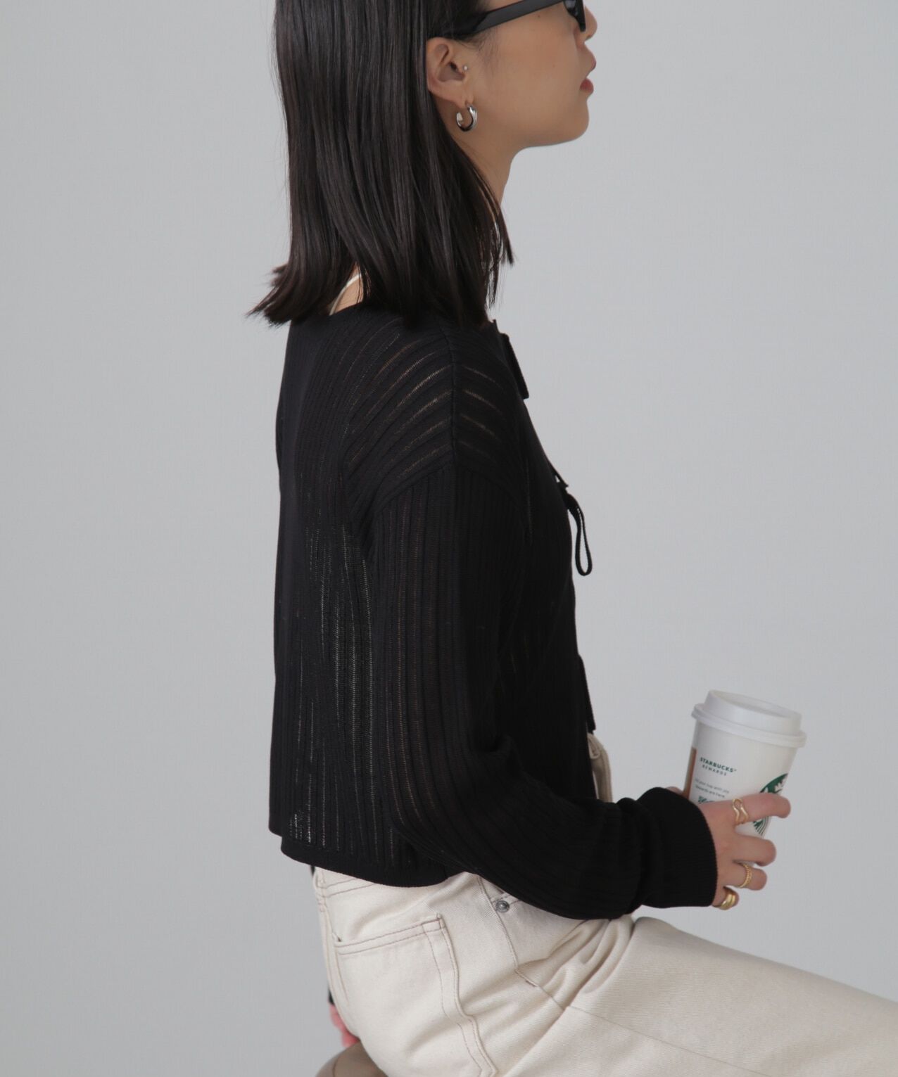  「前後2Wayメッシュニット」|ニット・セーター|