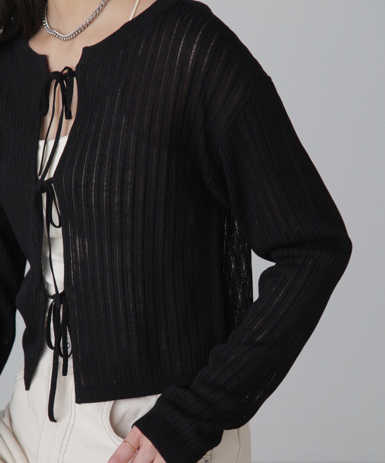  「前後2Wayメッシュニット」|ニット・セーター|