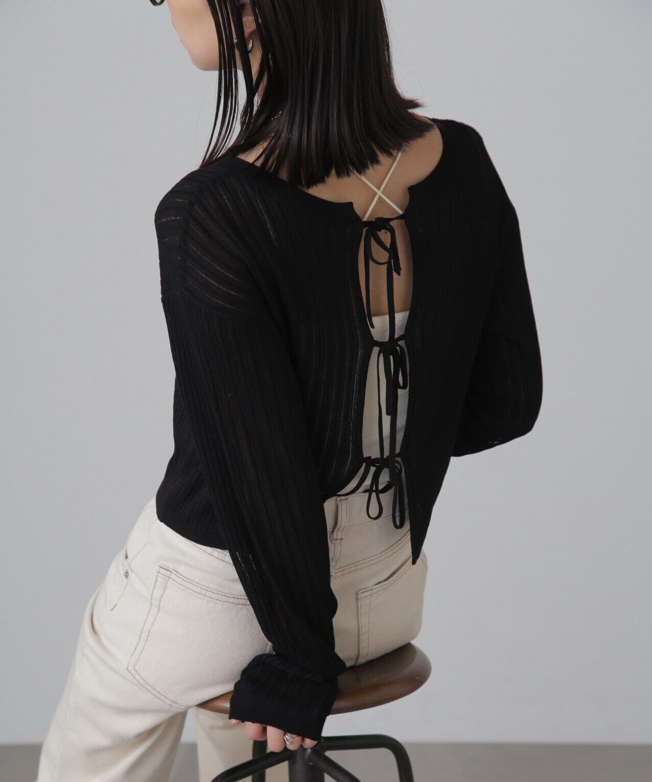  「前後2Wayメッシュニット」|ニット・セーター|