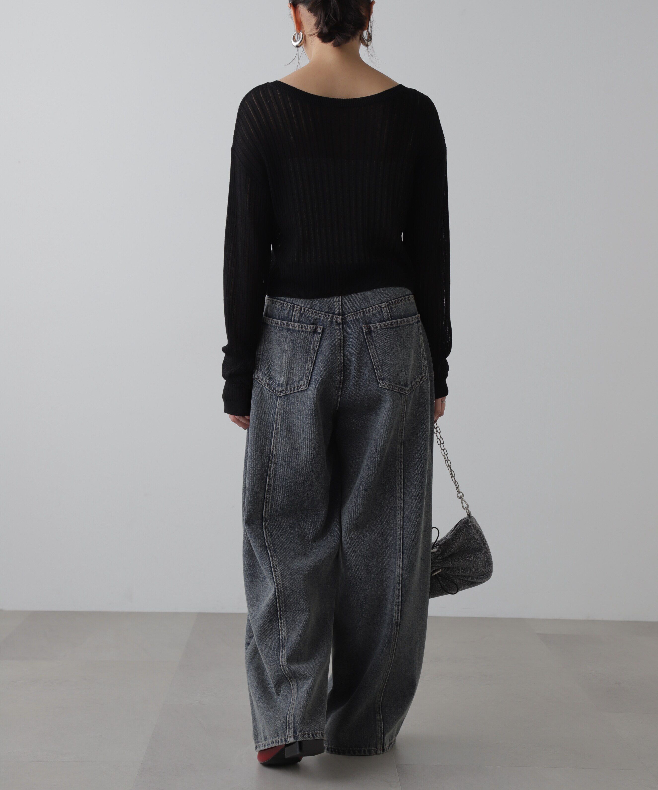  「前後2Wayメッシュニット」|ニット・セーター|