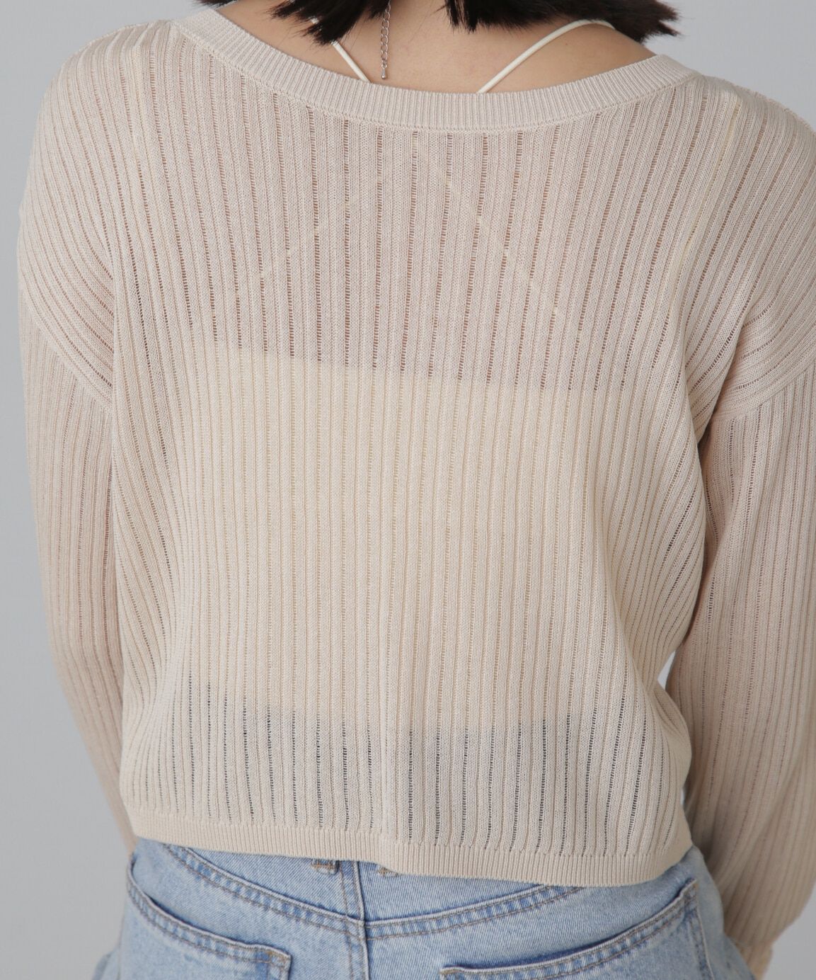  「前後2Wayメッシュニット」|ニット・セーター|