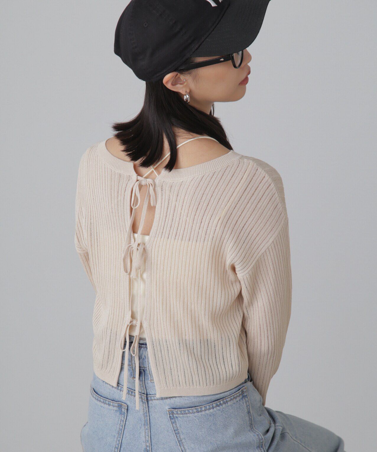  「前後2Wayメッシュニット」|ニット・セーター|