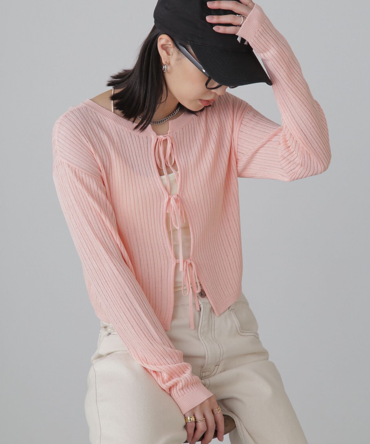  「前後2Wayメッシュニット」|ニット・セーター|