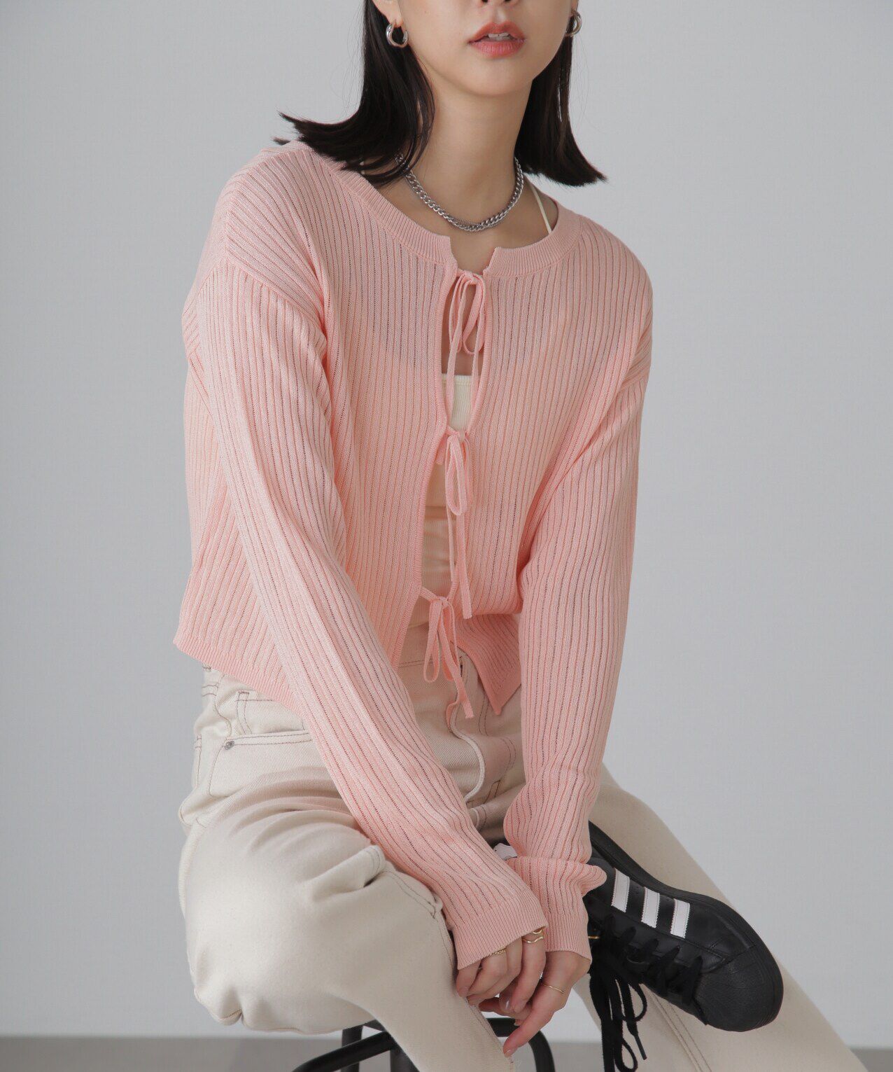  「前後2Wayメッシュニット」|ニット・セーター|