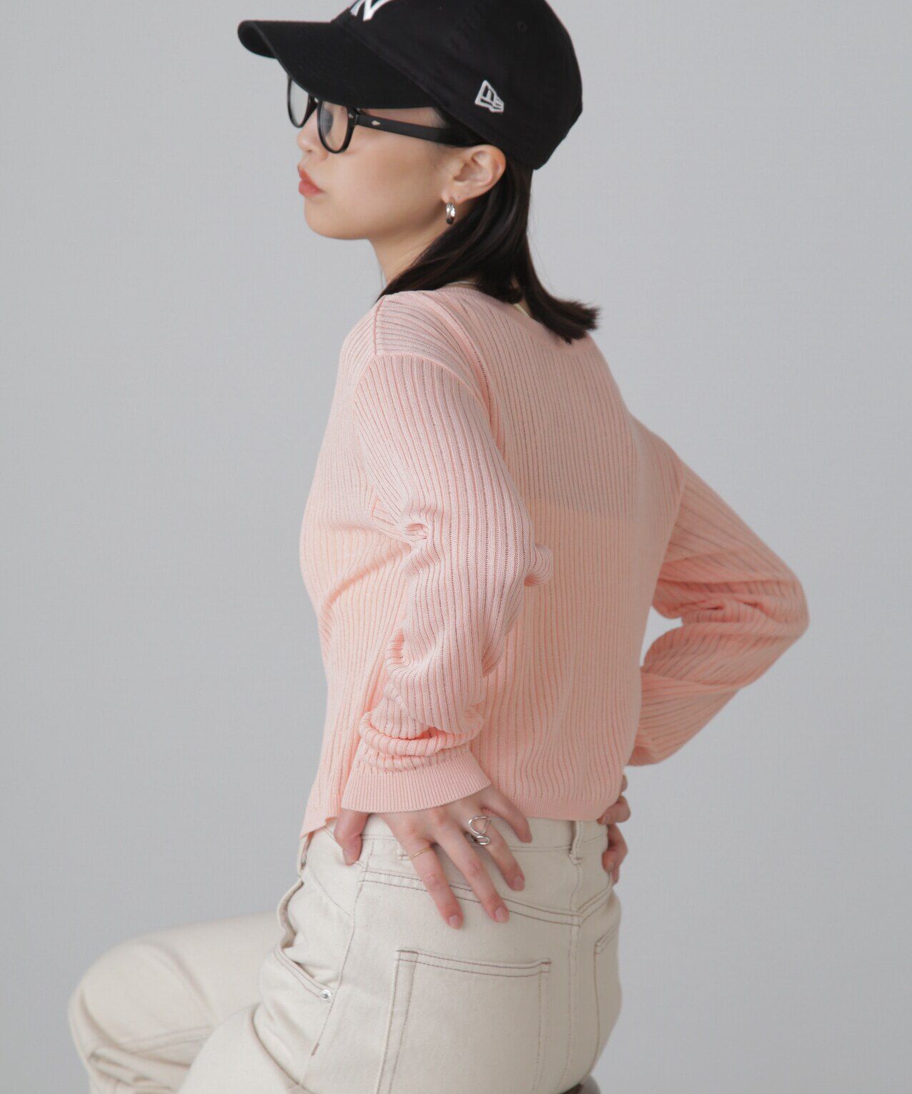  「前後2Wayメッシュニット」|ニット・セーター|