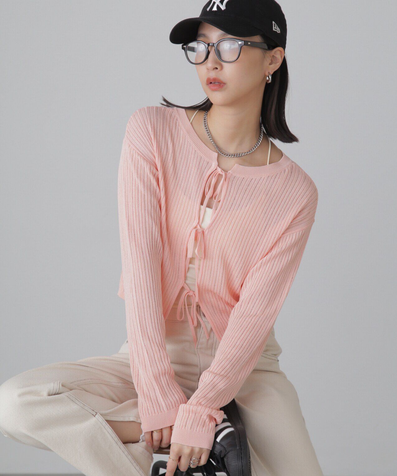  「前後2Wayメッシュニット」|ニット・セーター|