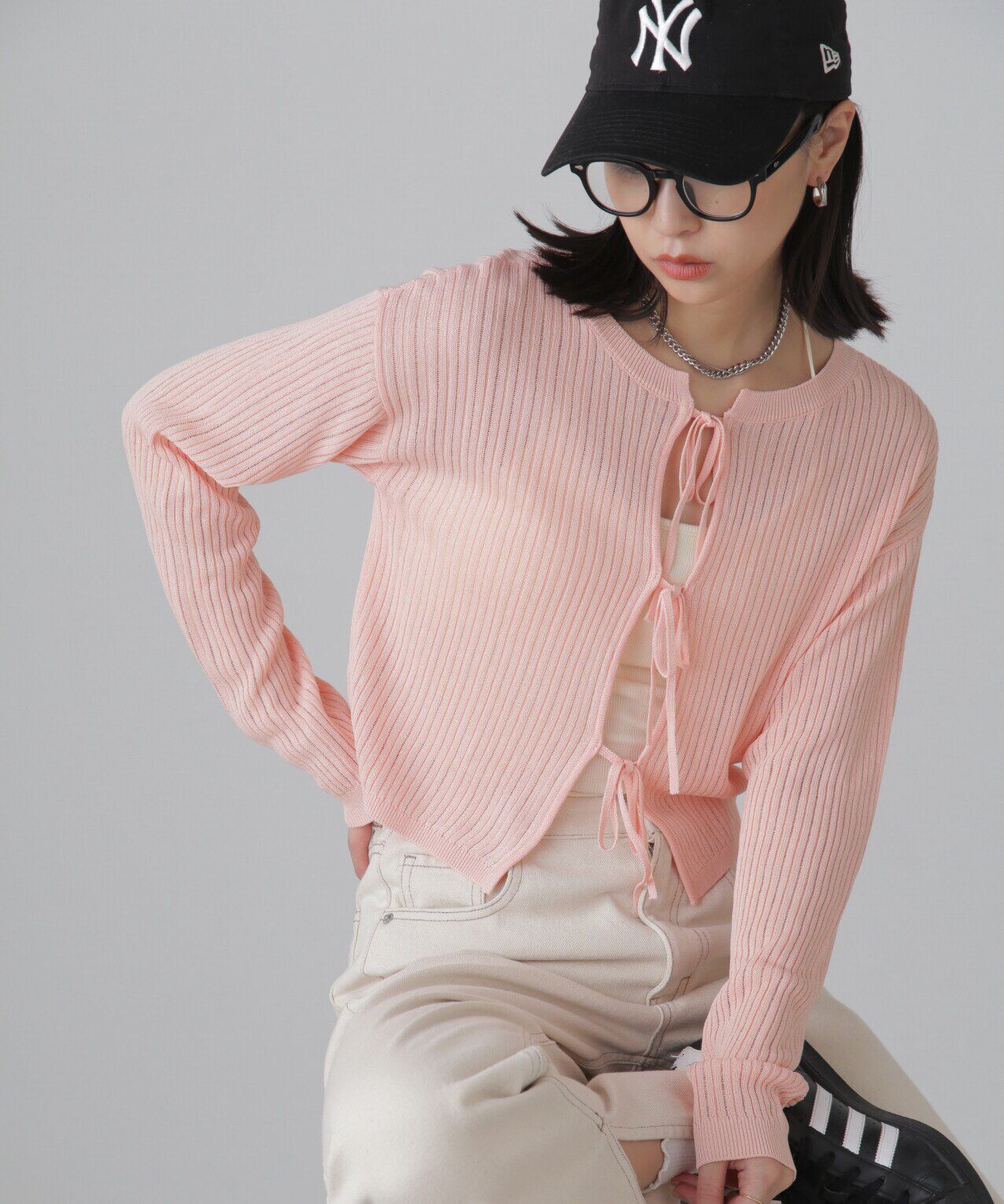  「前後2Wayメッシュニット」|ニット・セーター|