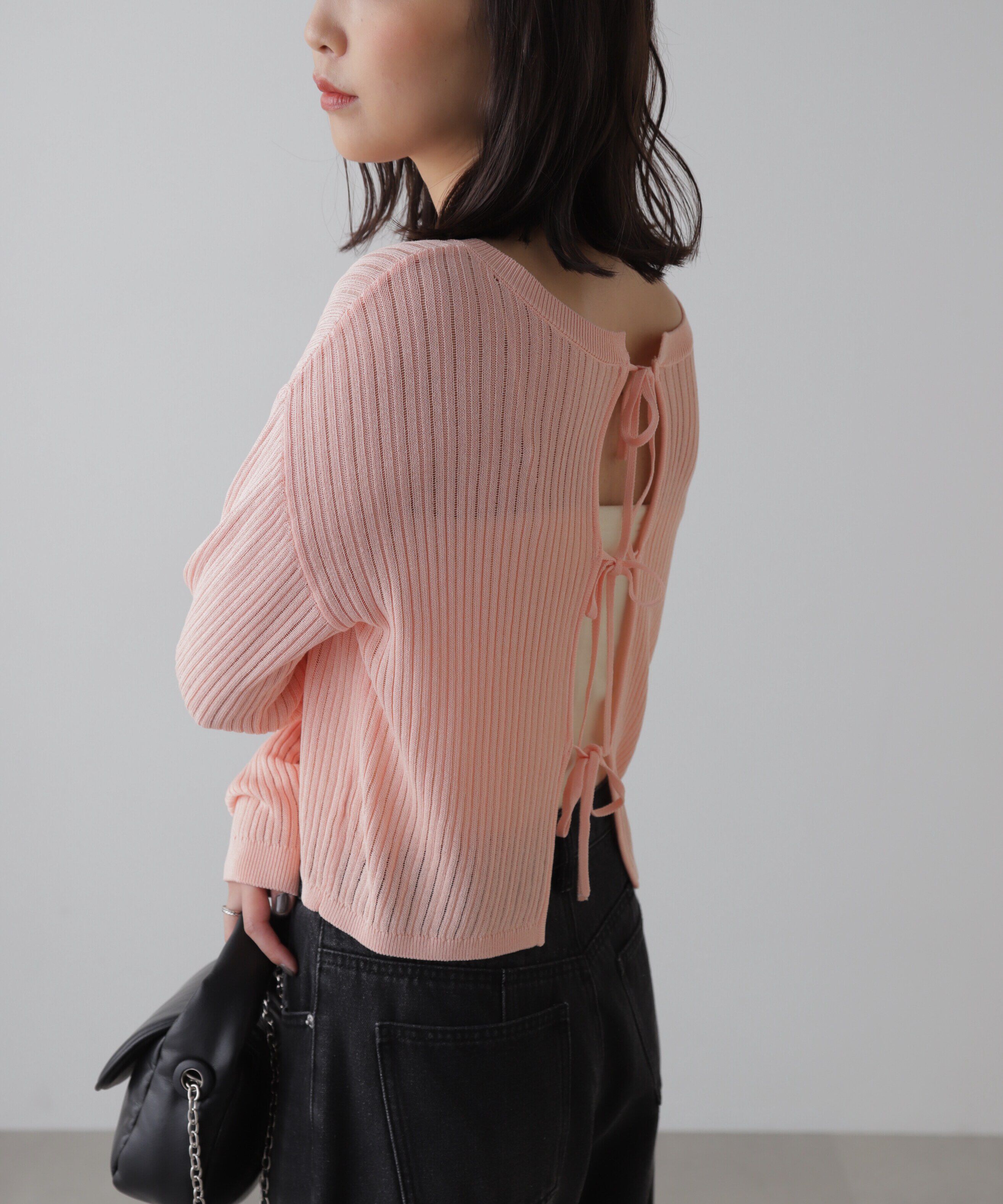  「前後2Wayメッシュニット」|ニット・セーター|