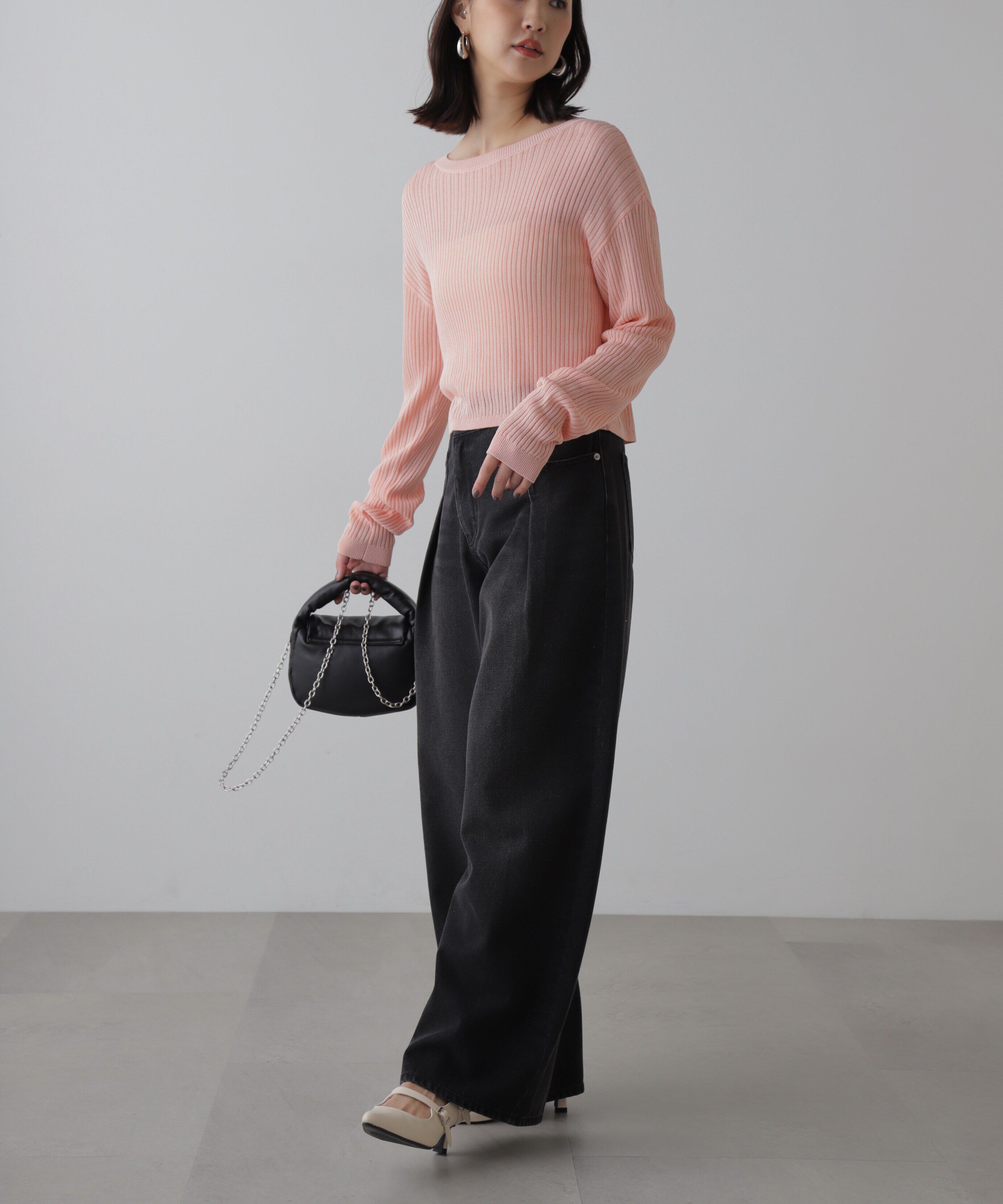  「前後2Wayメッシュニット」|ニット・セーター|