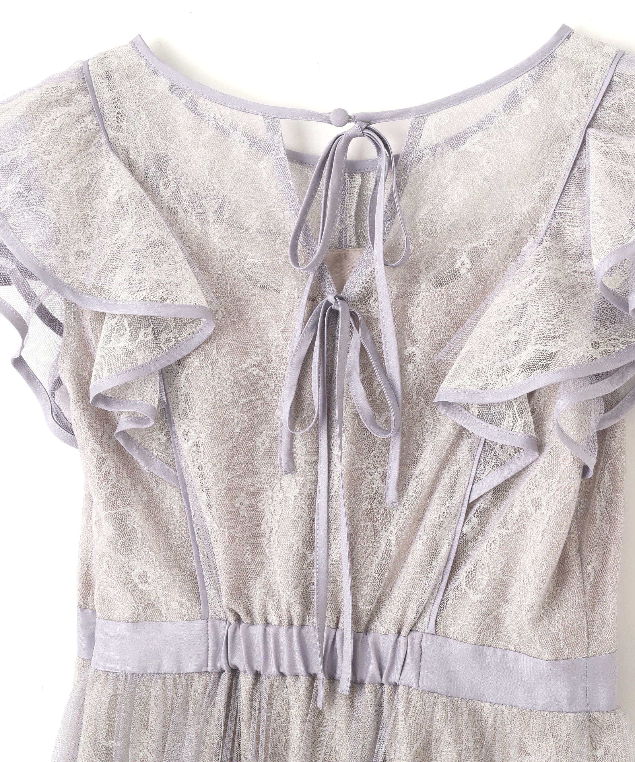  「配色パイピングレースワンピース」|ワンピース|