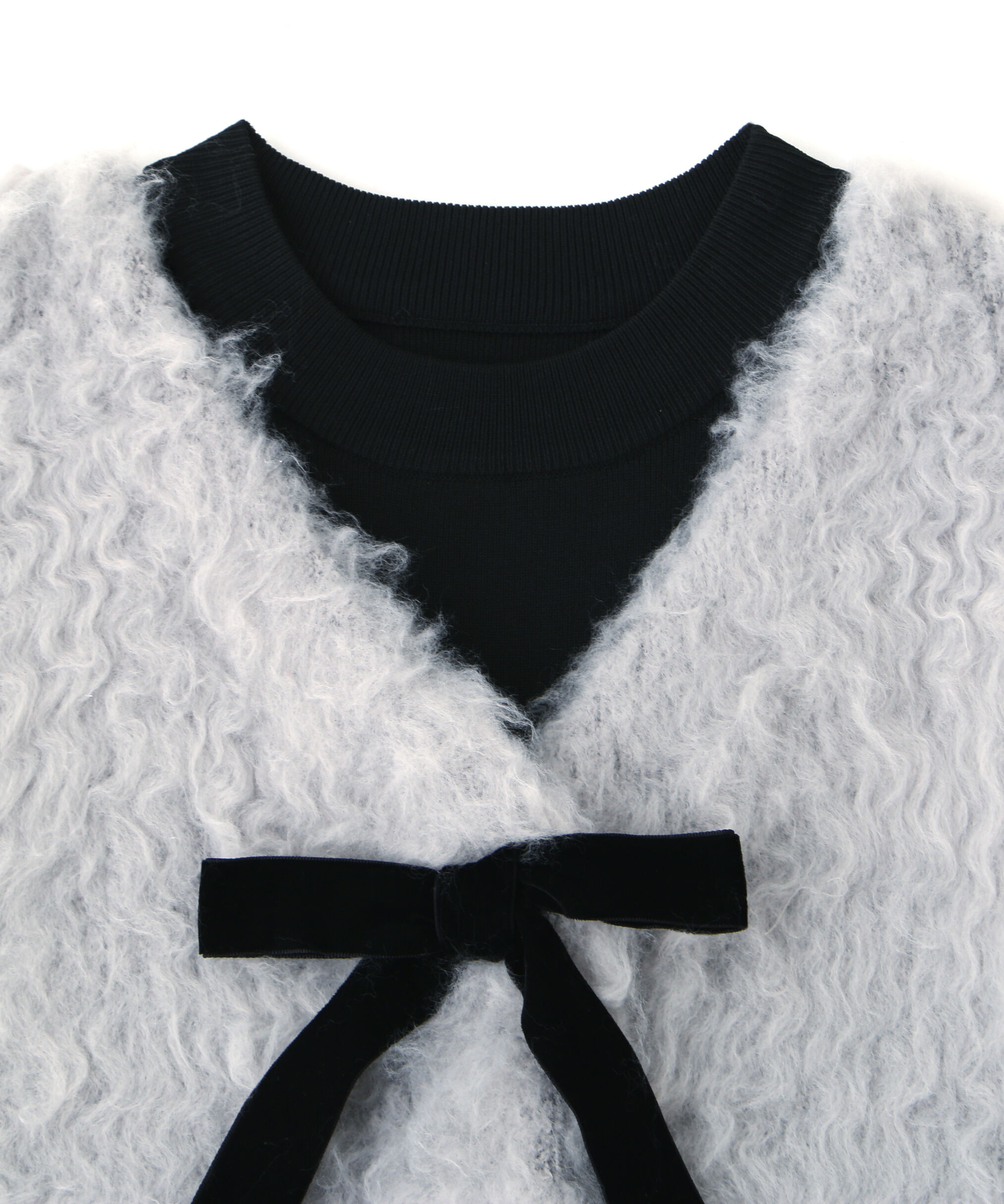  「起毛カーデニットワンピースセット」|ワンピース|