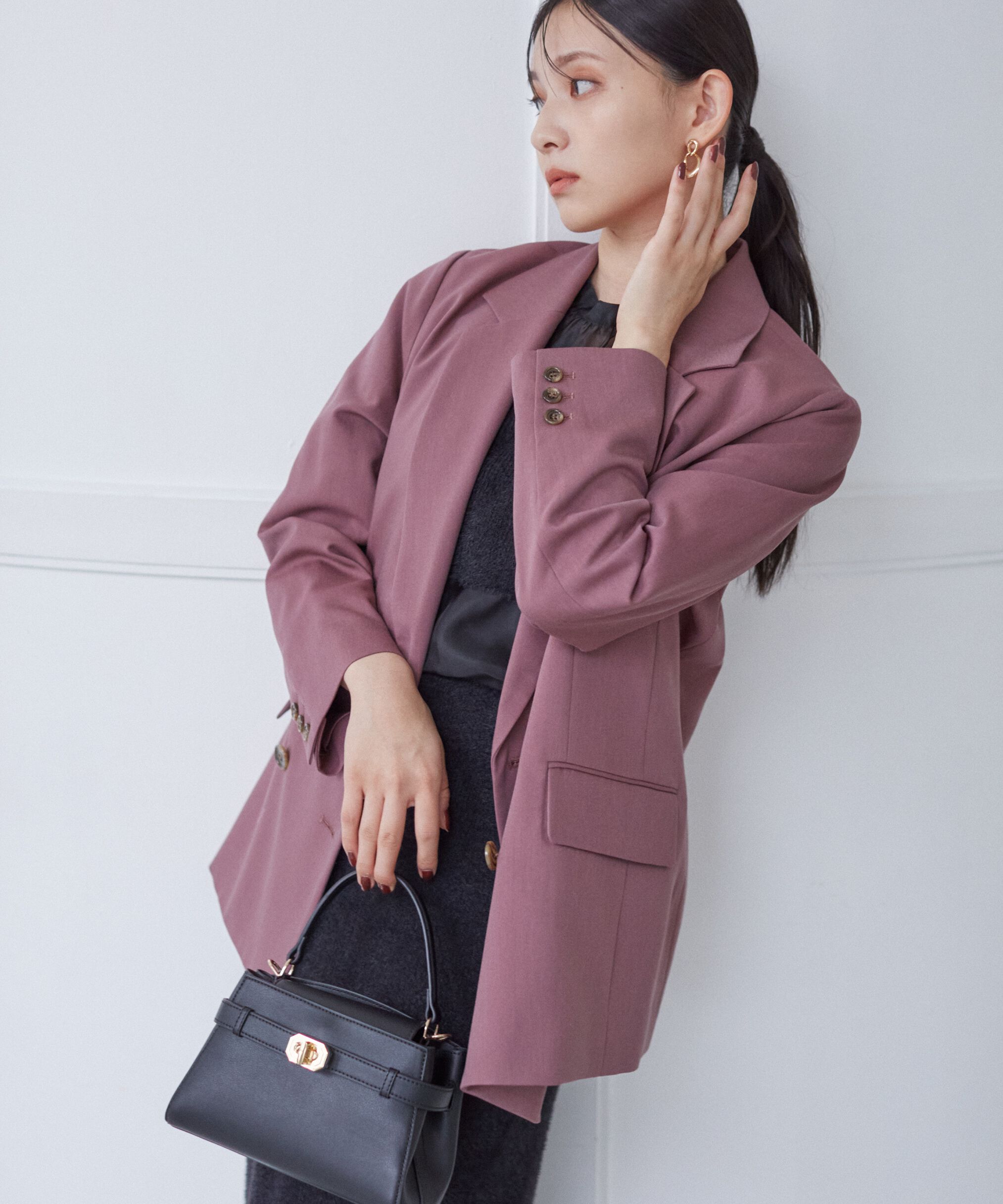 PROPORTION BODY DRESSING「ダブルボタンテーラードジャケット」|その他|ブラウン