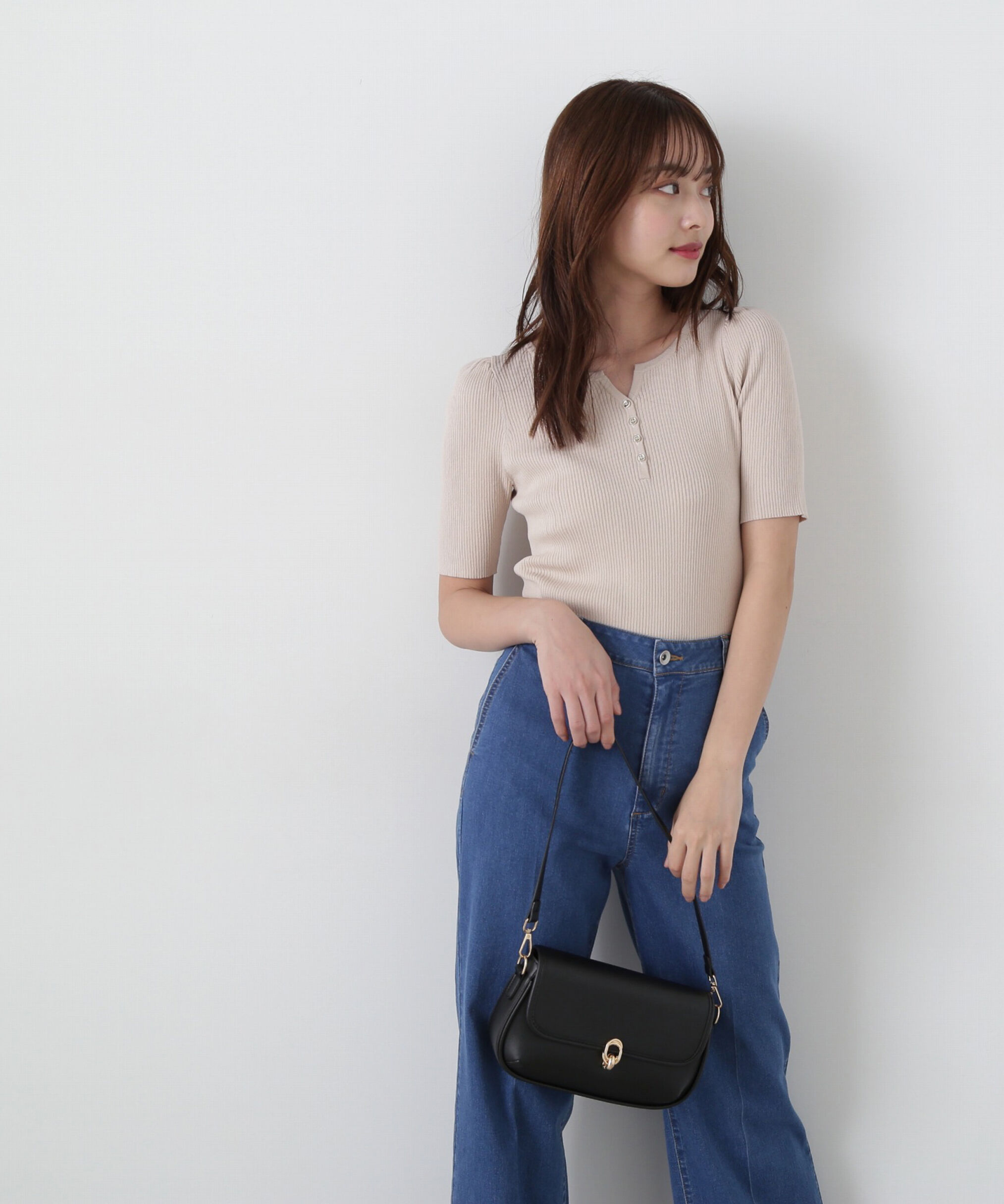 PROPORTION BODY DRESSING「ヘンリーネックニット」|ニット・セーター|