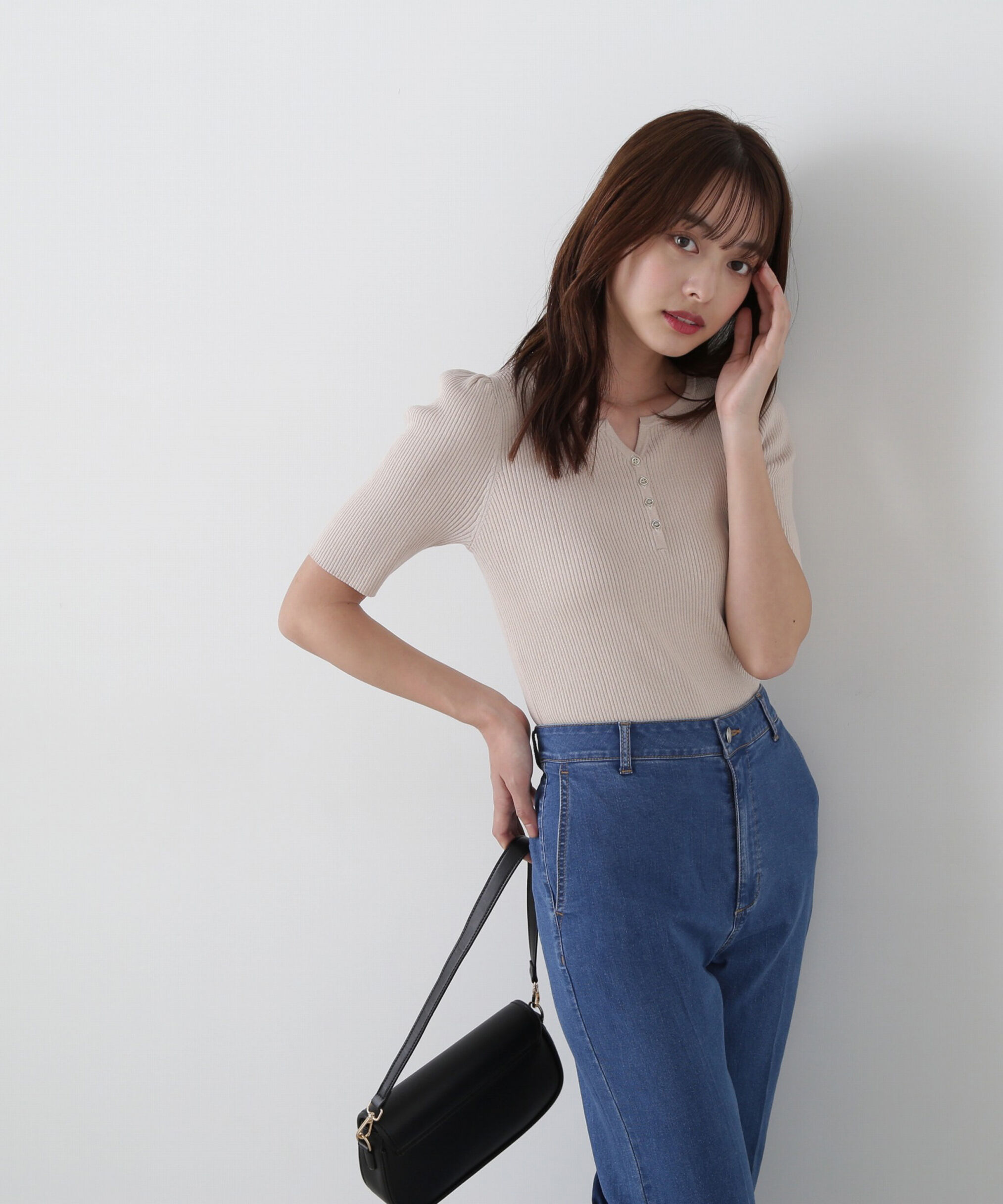 PROPORTION BODY DRESSING「ヘンリーネックニット」|ニット・セーター|