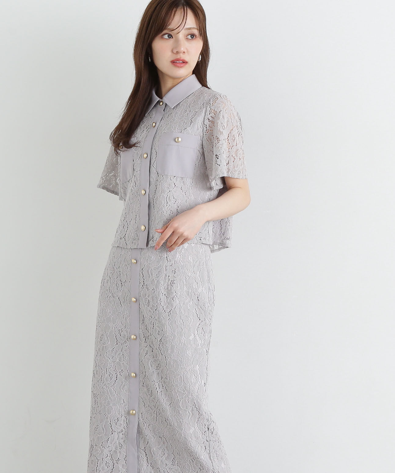 PROPORTION BODY DRESSING「レースシャツ」|シャツ・ブラウス|