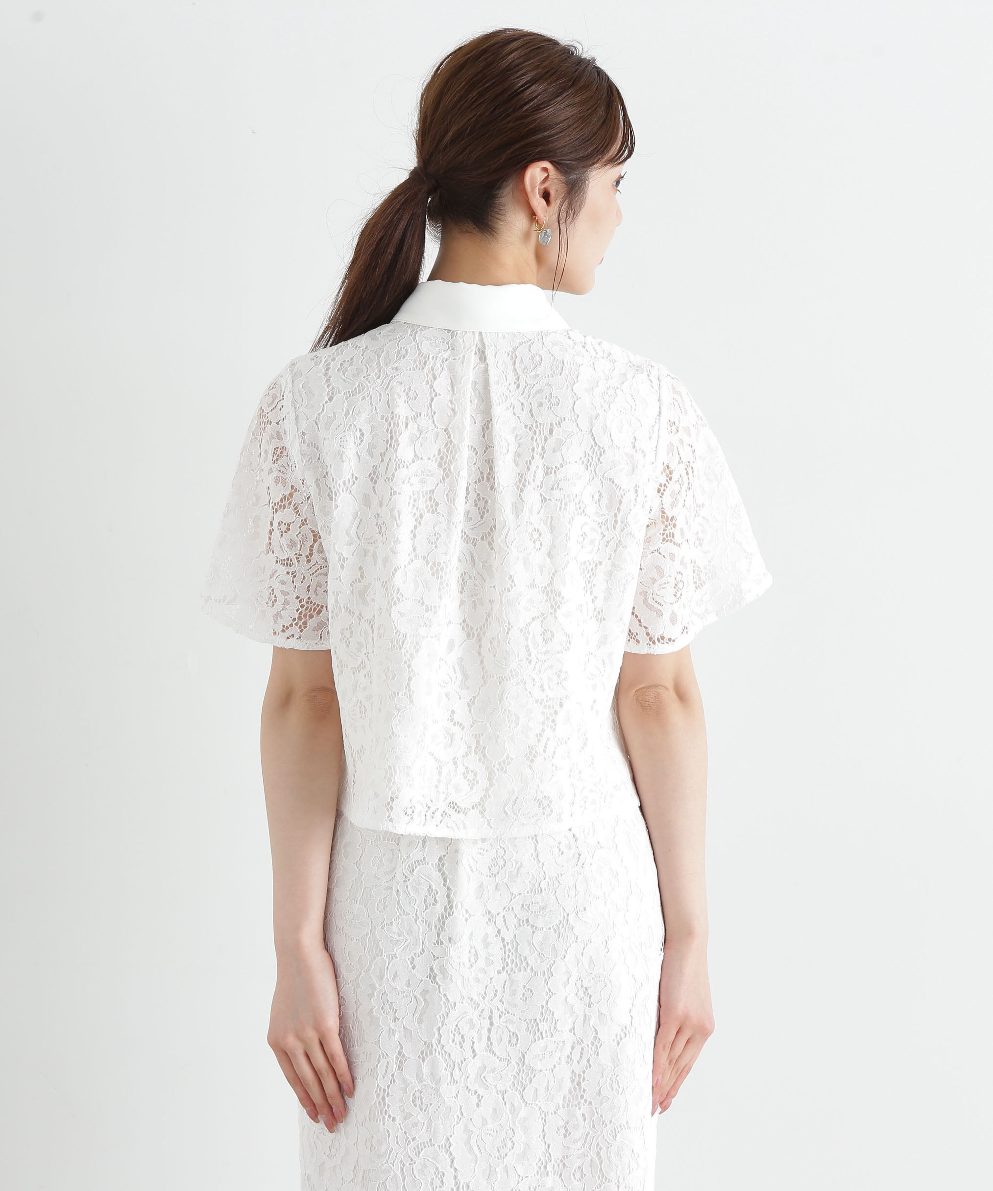 PROPORTION BODY DRESSING「レースシャツ」|シャツ・ブラウス|
