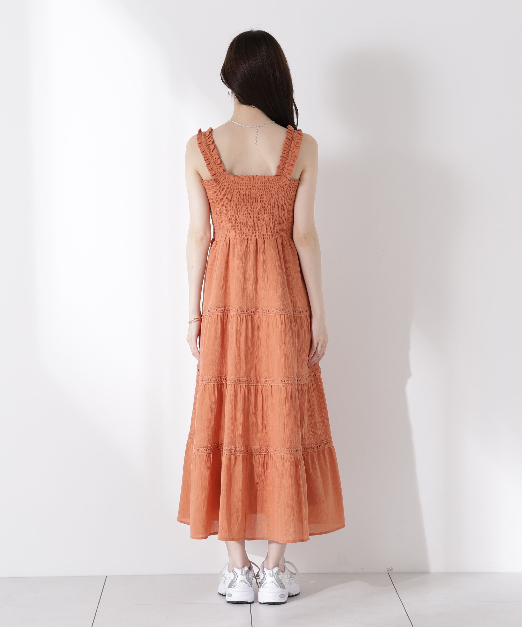 PROPORTION BODY DRESSING「《EDIT COLOGNE》レース付きティアードワンピース」|ワンピース|