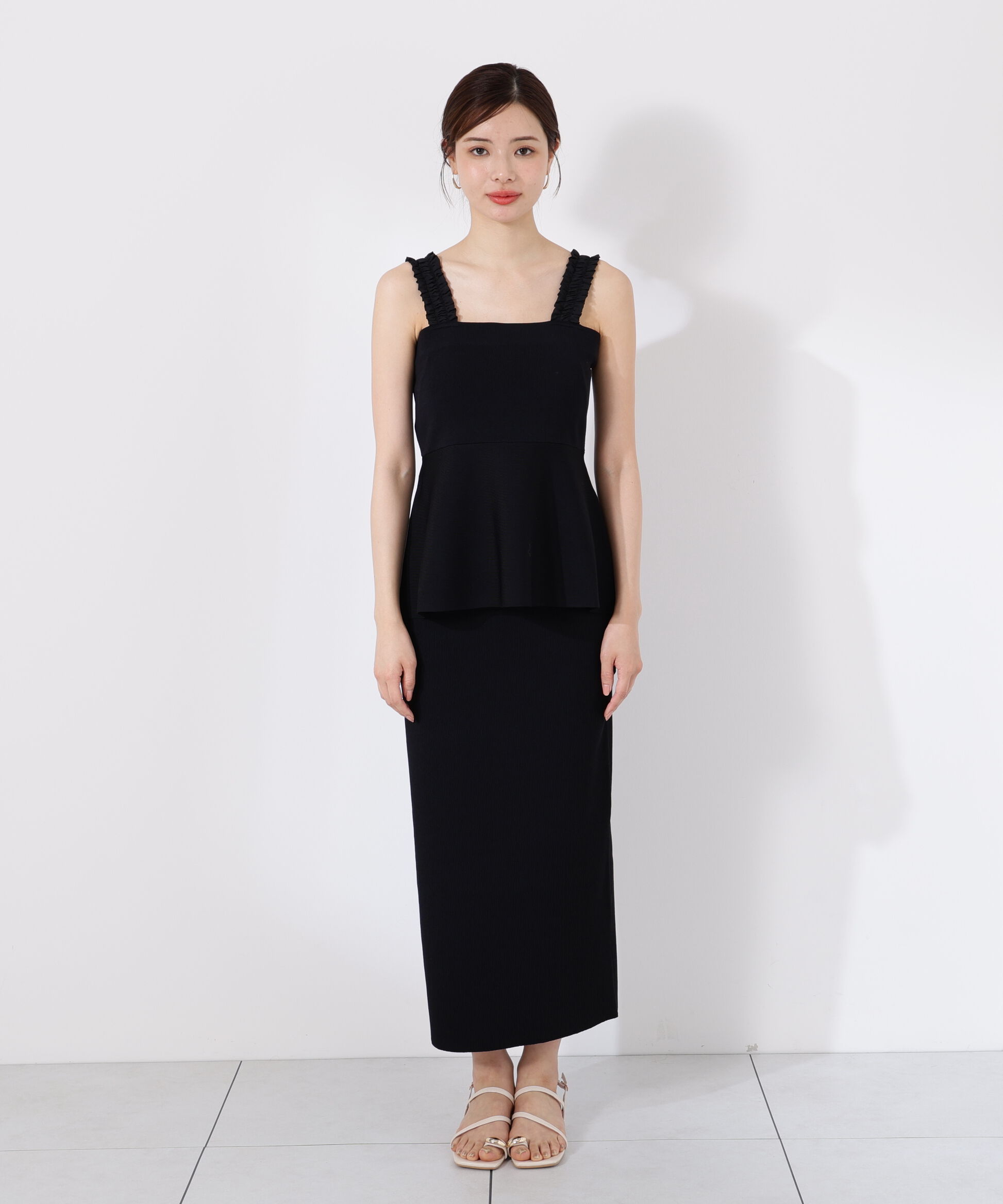 PROPORTION BODY DRESSING「ペプラムキャミセットアップ」|ワンピース|