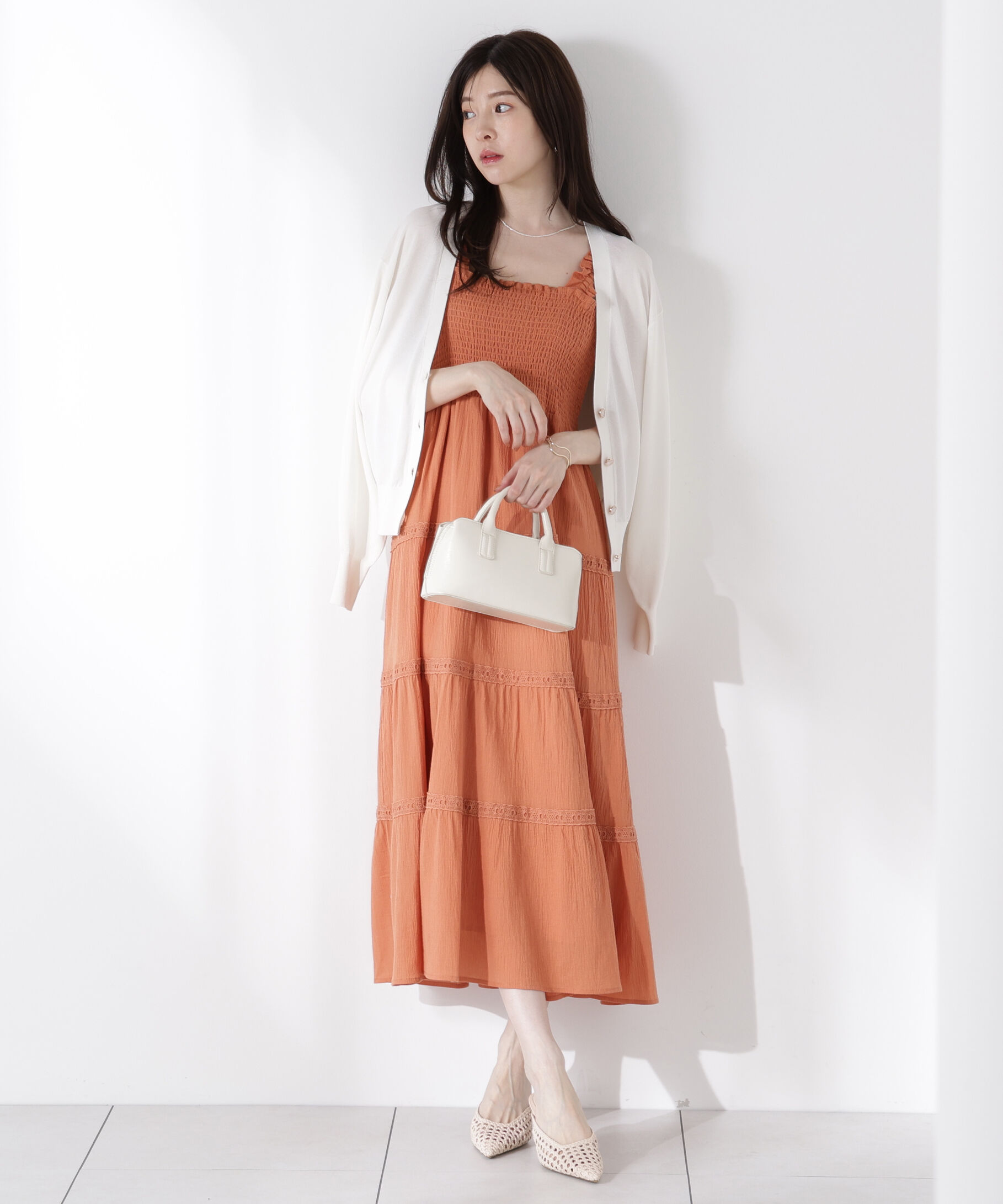 PROPORTION BODY DRESSING「Vネックベーシックカーディガン」|カーディガン|