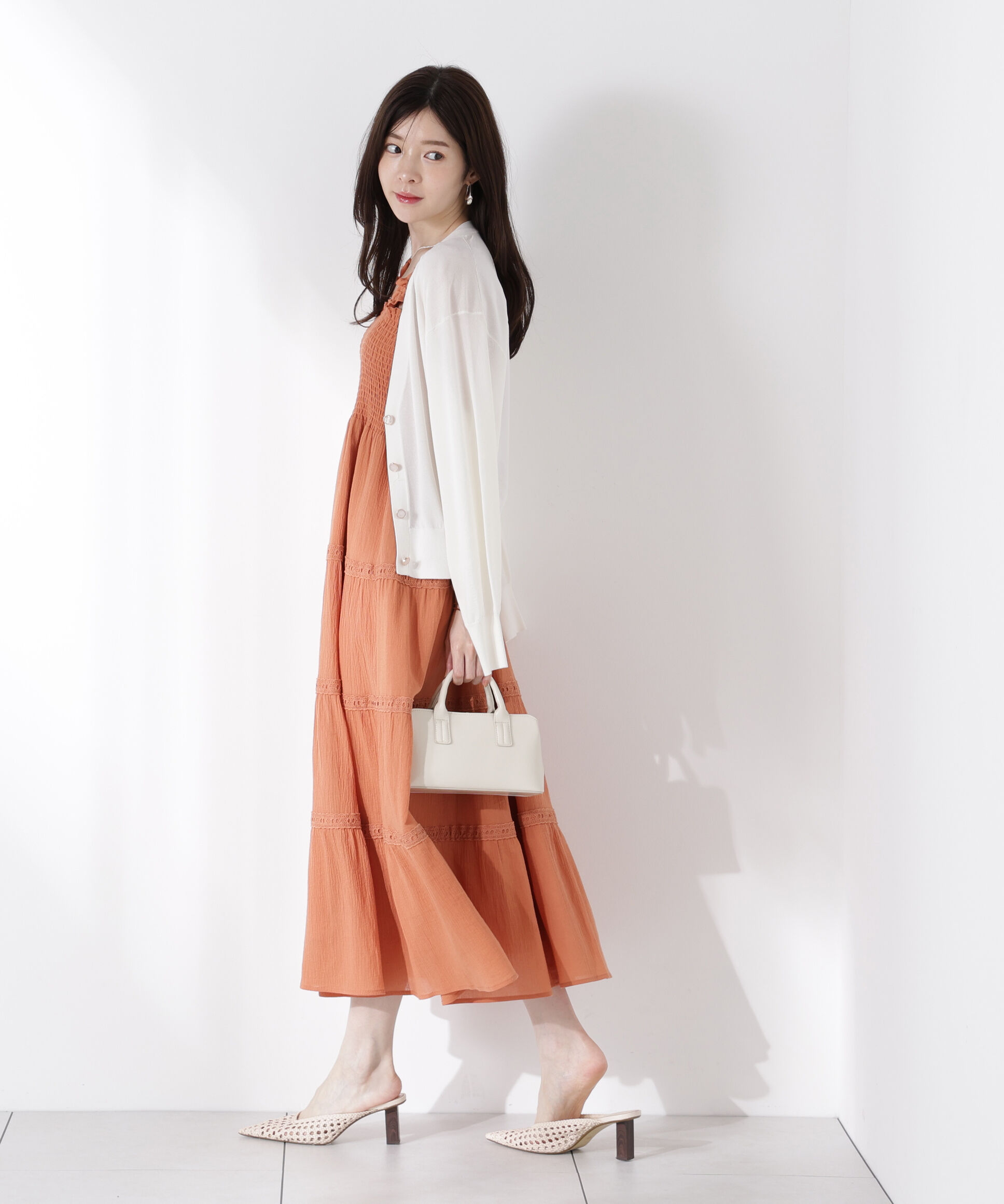 PROPORTION BODY DRESSING「Vネックベーシックカーディガン」|カーディガン|