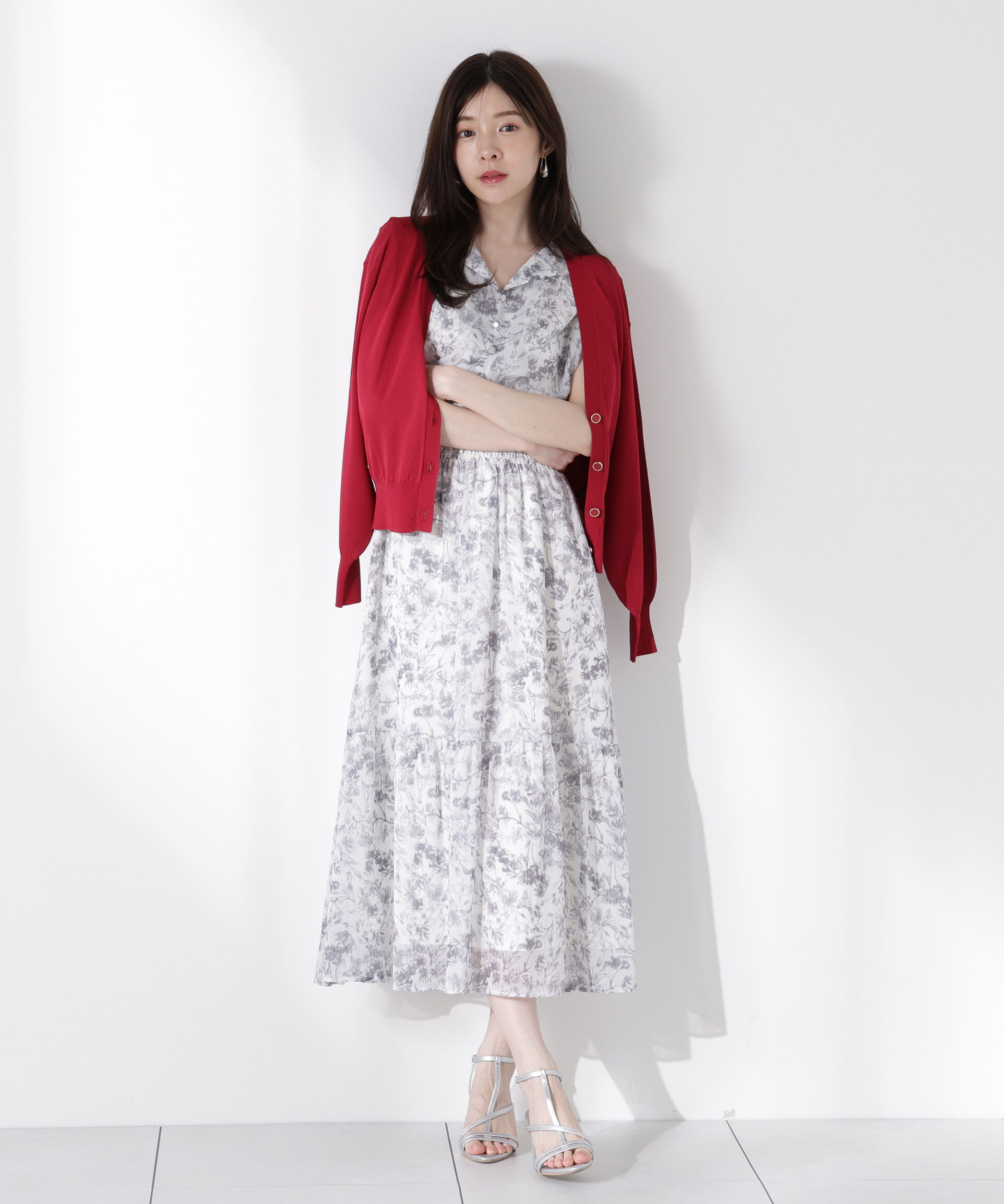 PROPORTION BODY DRESSING「Vネックベーシックカーディガン」|カーディガン|