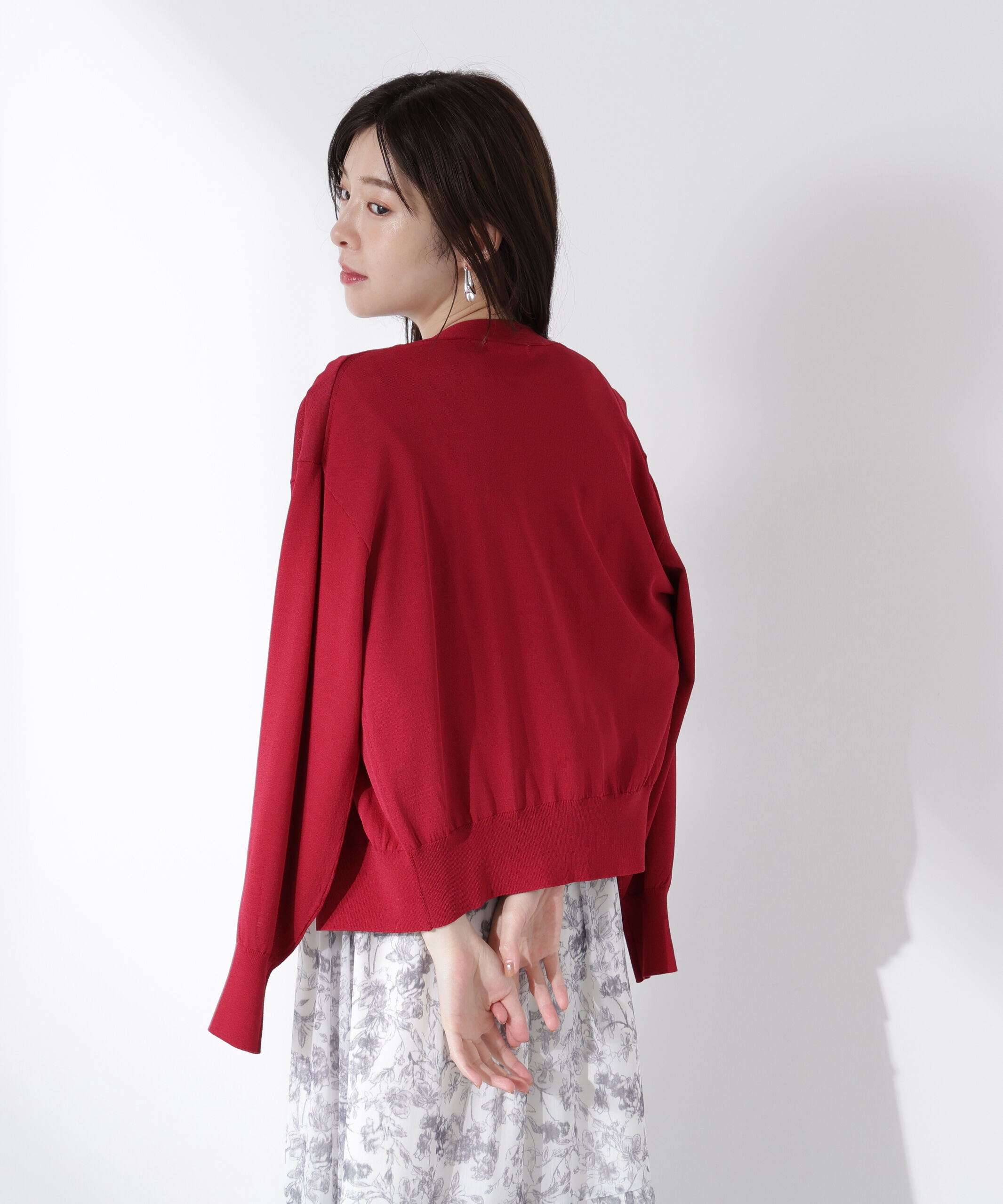 PROPORTION BODY DRESSING「Vネックベーシックカーディガン」|カーディガン|