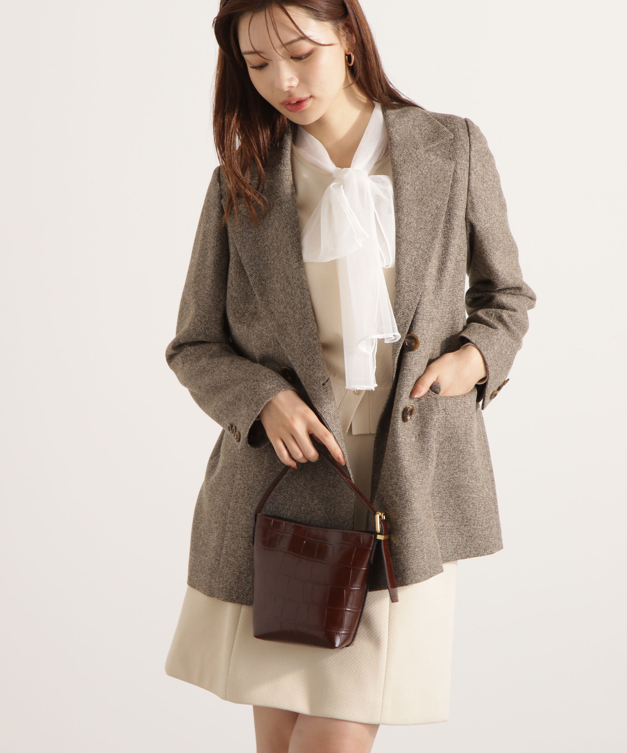 PROPORTION BODY DRESSING「ベーシックテーラードジャケット 25AW」|その他|ベージュミッ 1