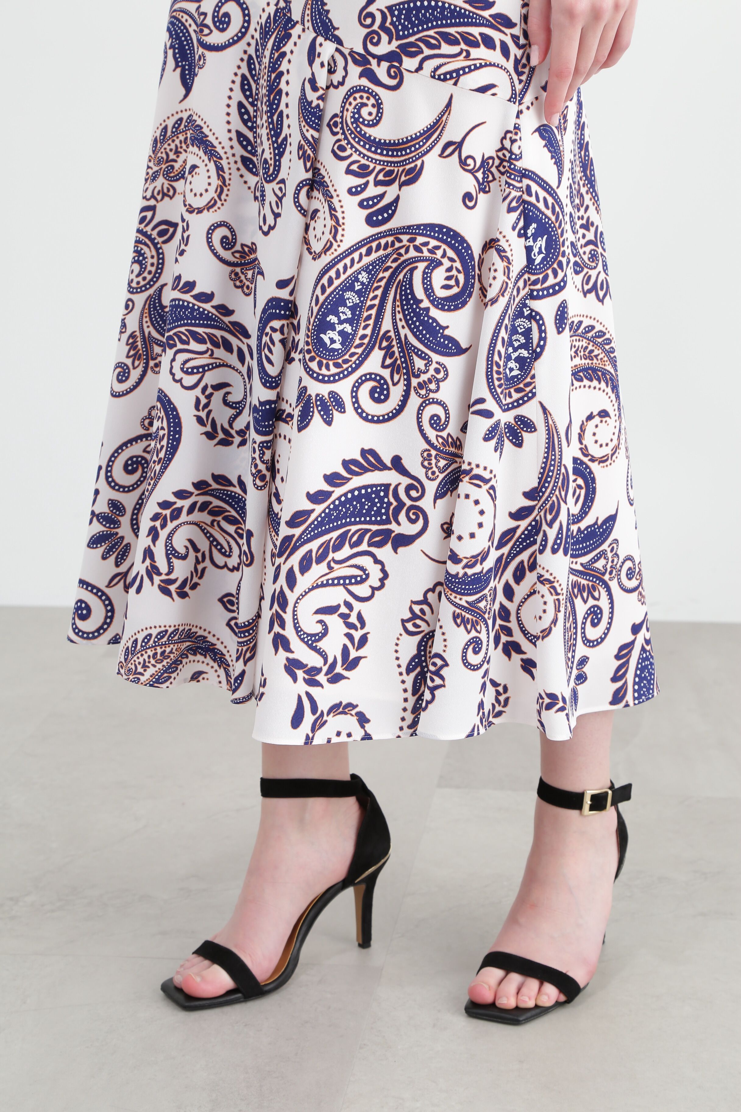  「ペイズリープリントスカート」|スカート|