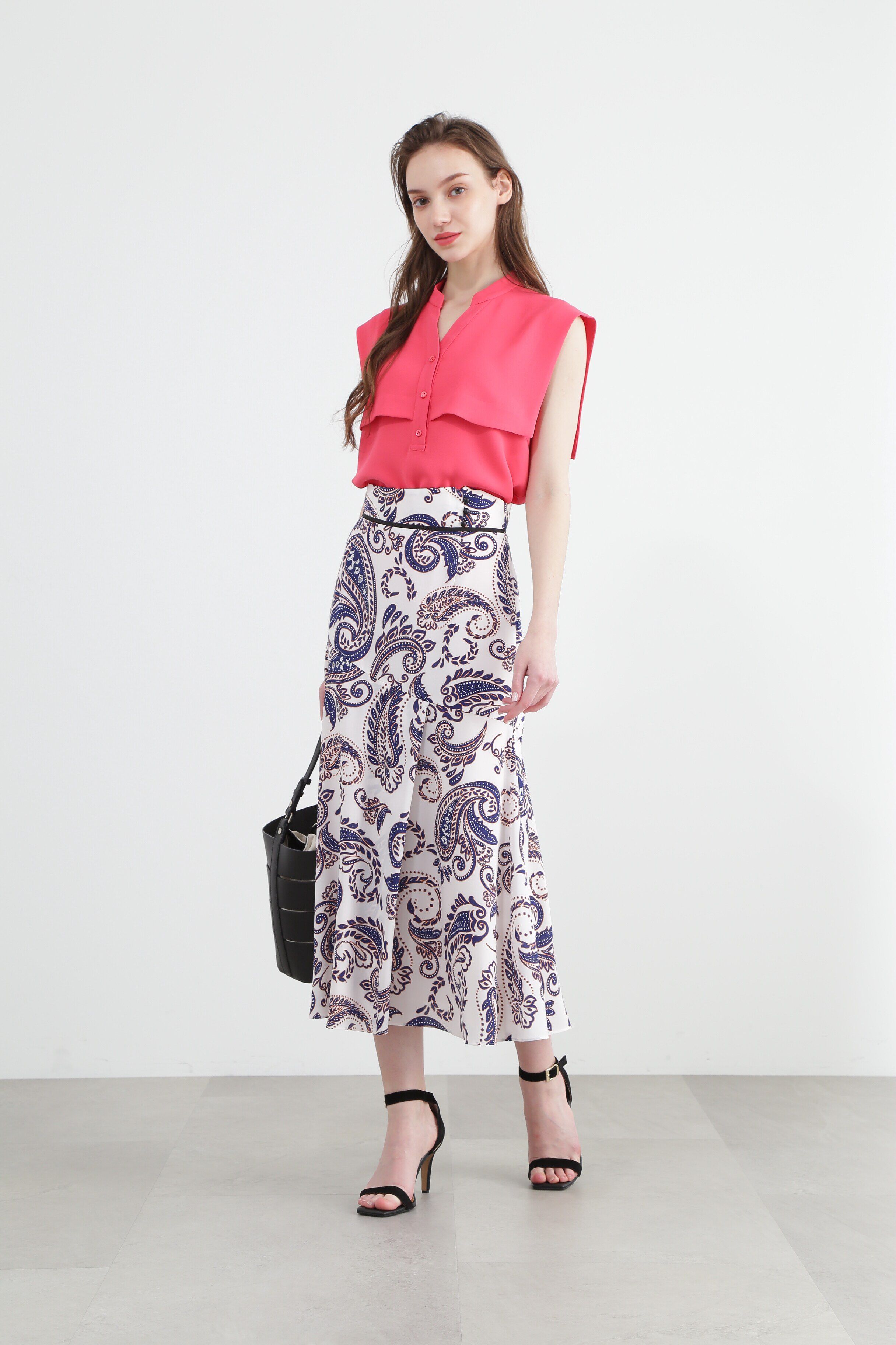  「ペイズリープリントスカート」|スカート|